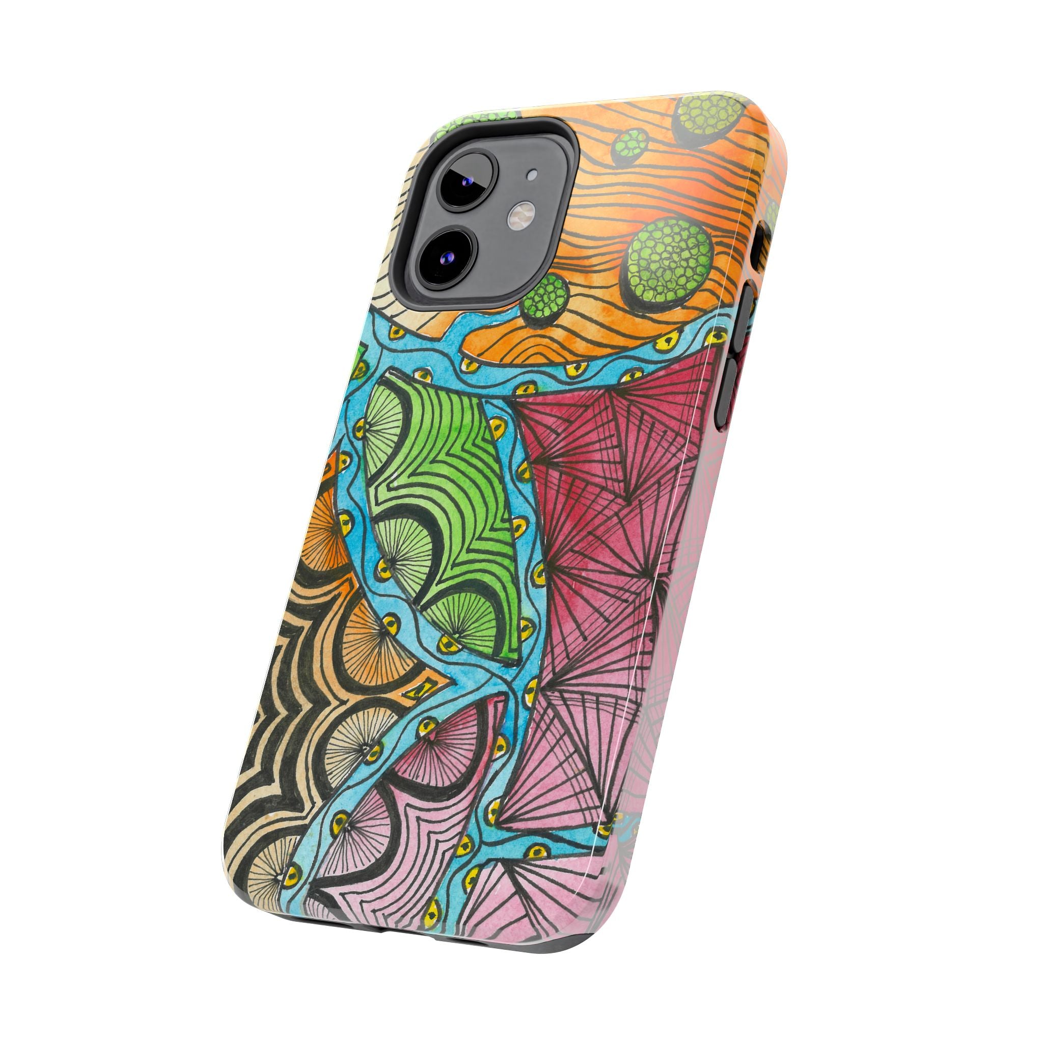Tough Phone Case - All iPhones and Samsung Galaxys - Exciting Abstract Design #11 Today's The Day