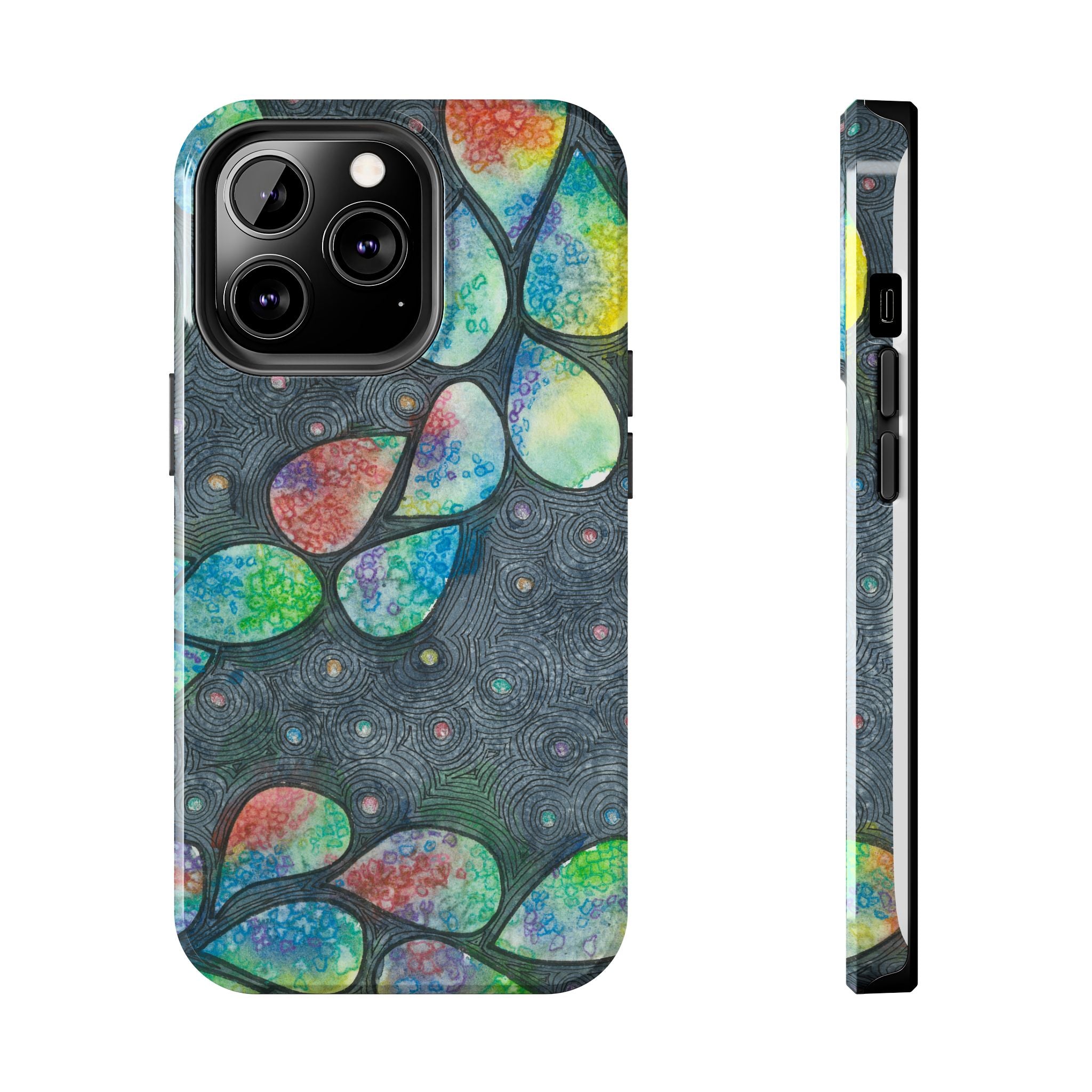 Tough Phone Case - All iPhones and Samsung Galaxys - Exciting Abstract Design #30 Give Us A Minute