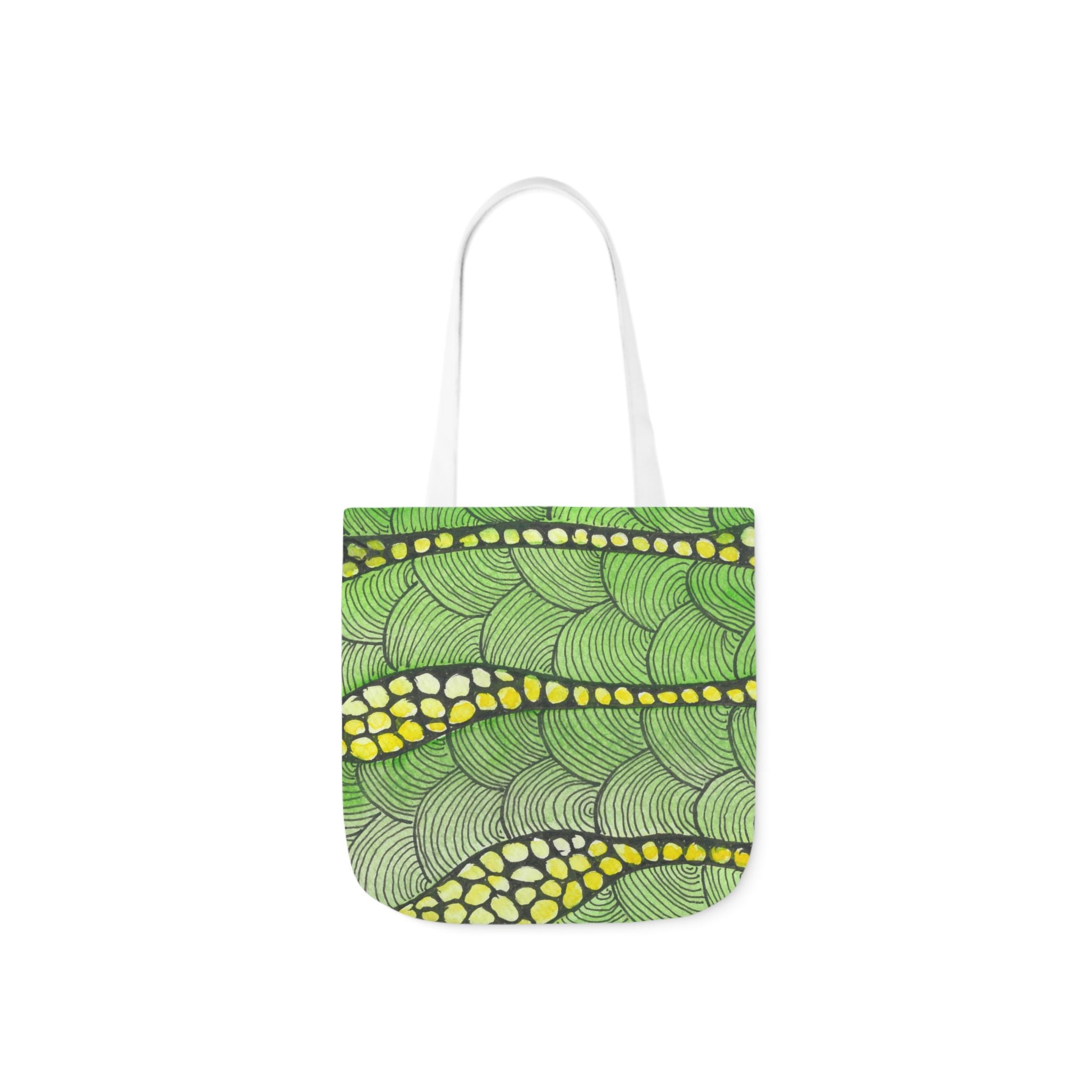 Canvas Tote Bags, Colourful Abstract Designs, 5-Color Straps, 3 Sizes.  For Family and friends or a Special Gift #13 Watcha Thinking