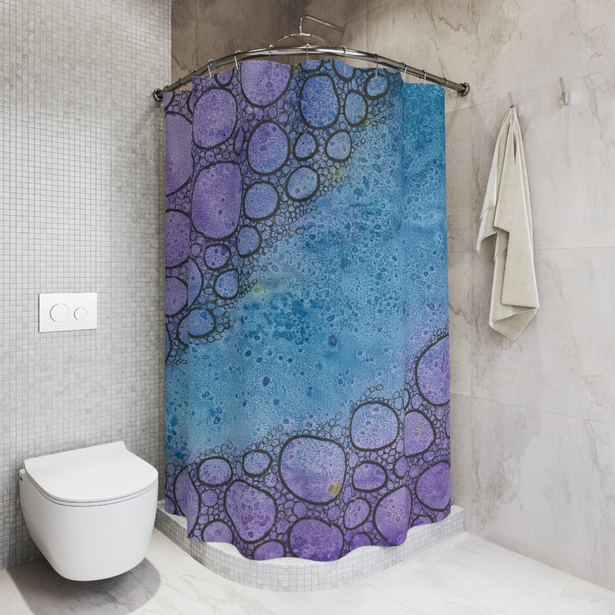 Beautiful Shower Curtains to Refresh Your Bathroom. Colourful Abstract Designs. Perfect For Your Bathroom or Special House-Warming Gift #66 Beam Me Up Scotty