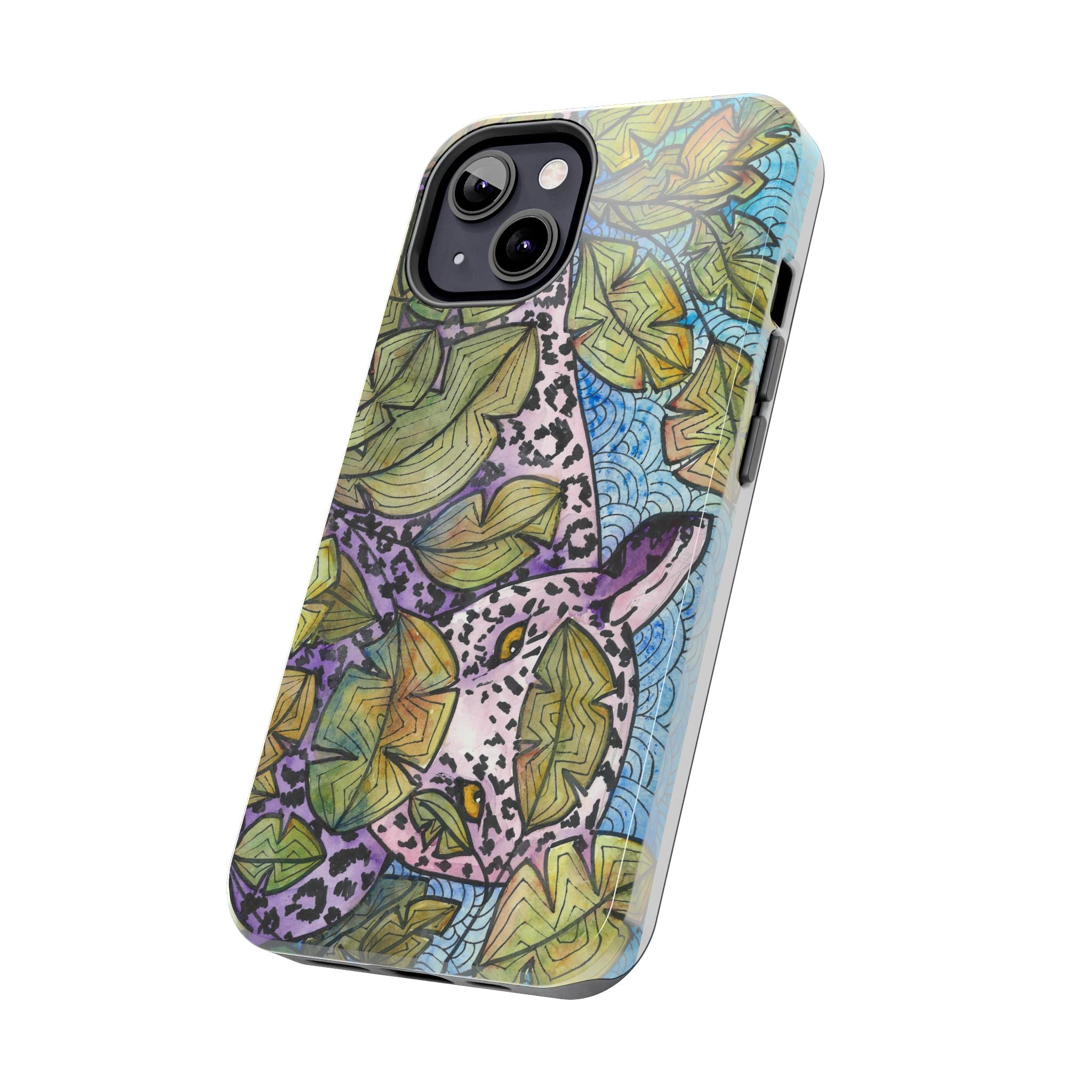 Tough Phone Case - All iPhones and Samsung Galaxys - Exciting Abstract Design #76 Purrfect Blend
