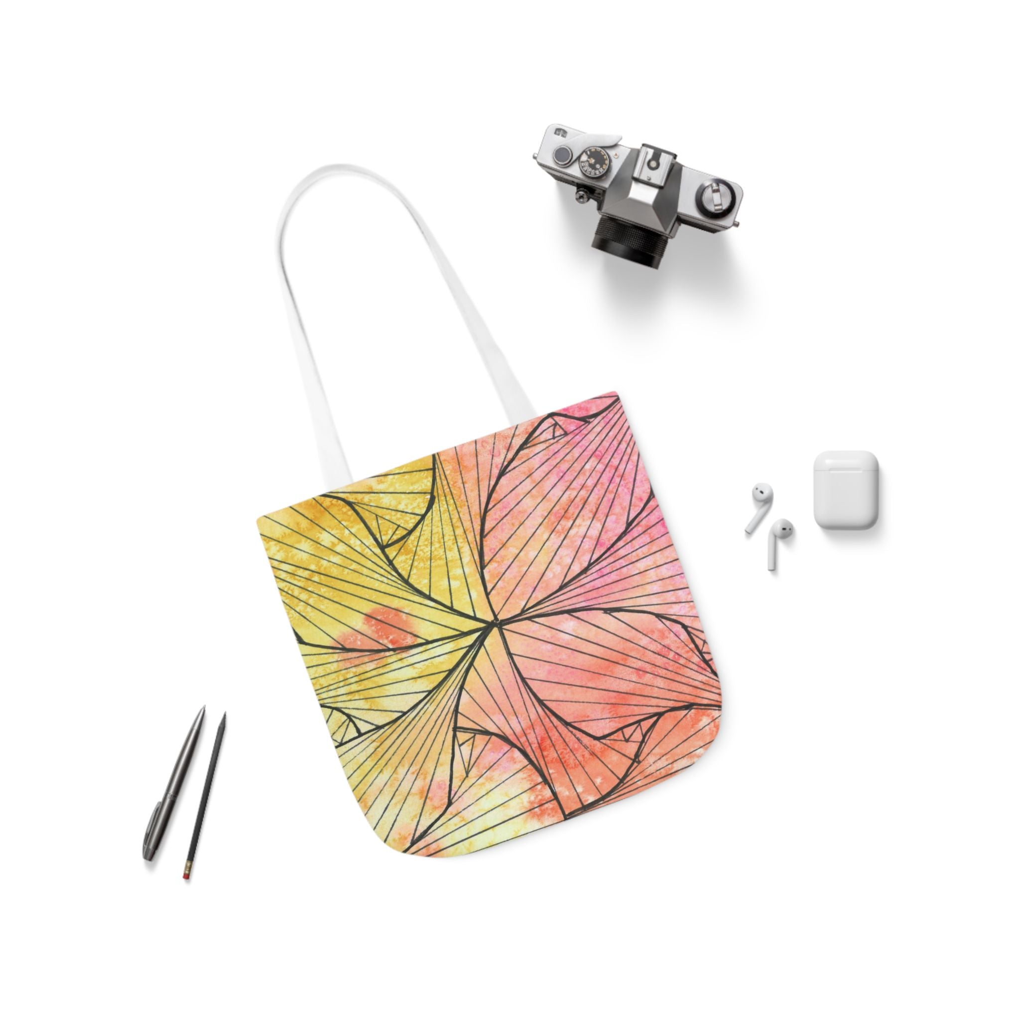 Canvas Tote Bags, Colourful Abstract Designs, 5-Color Straps, 3 Sizes.  For Family and friends or a Special Gift #39 Impossible They Said