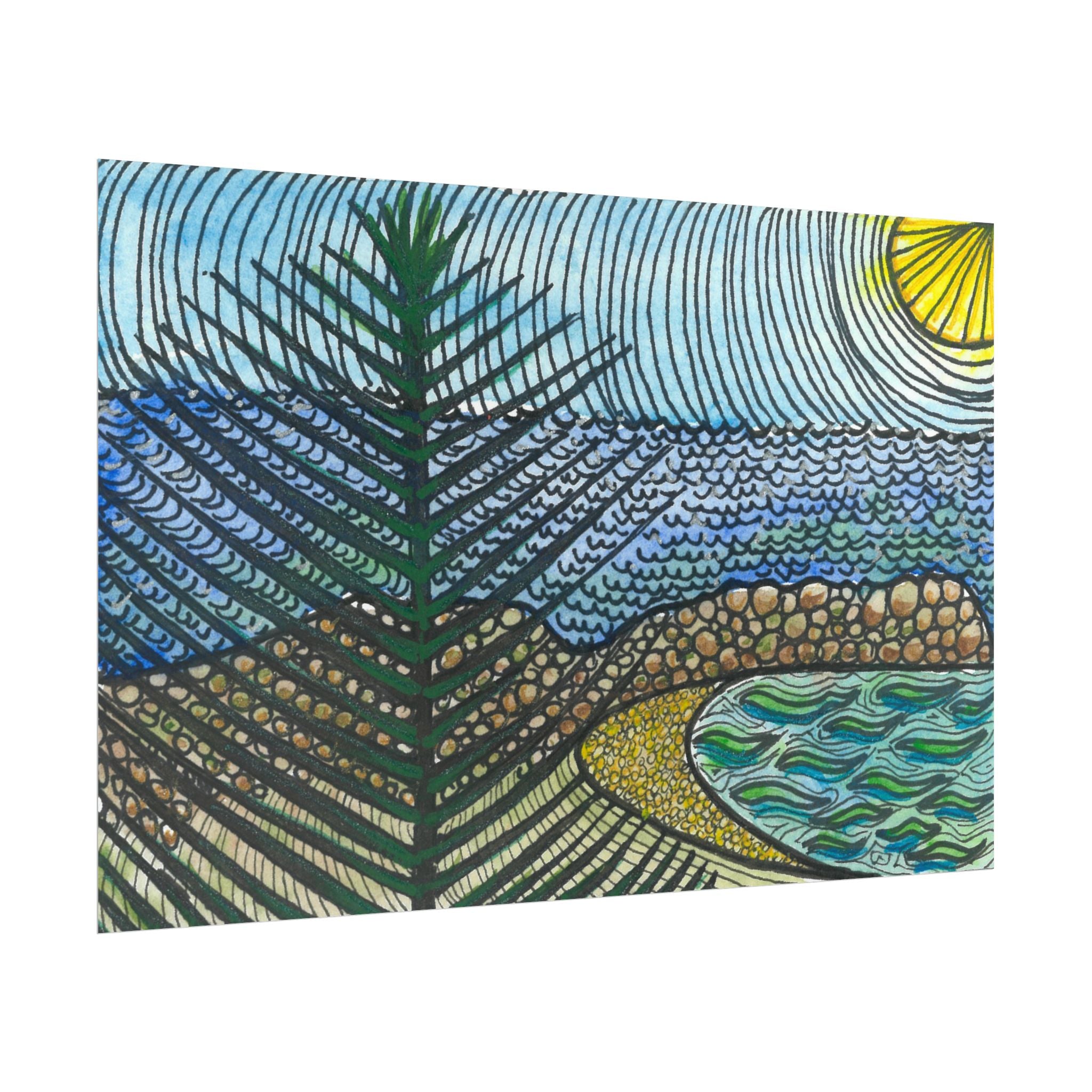 Large Colourful Wall Art, Posters & Prints, For Office, Bedroom or Living Room, or Special Gift #47 Cottesloe