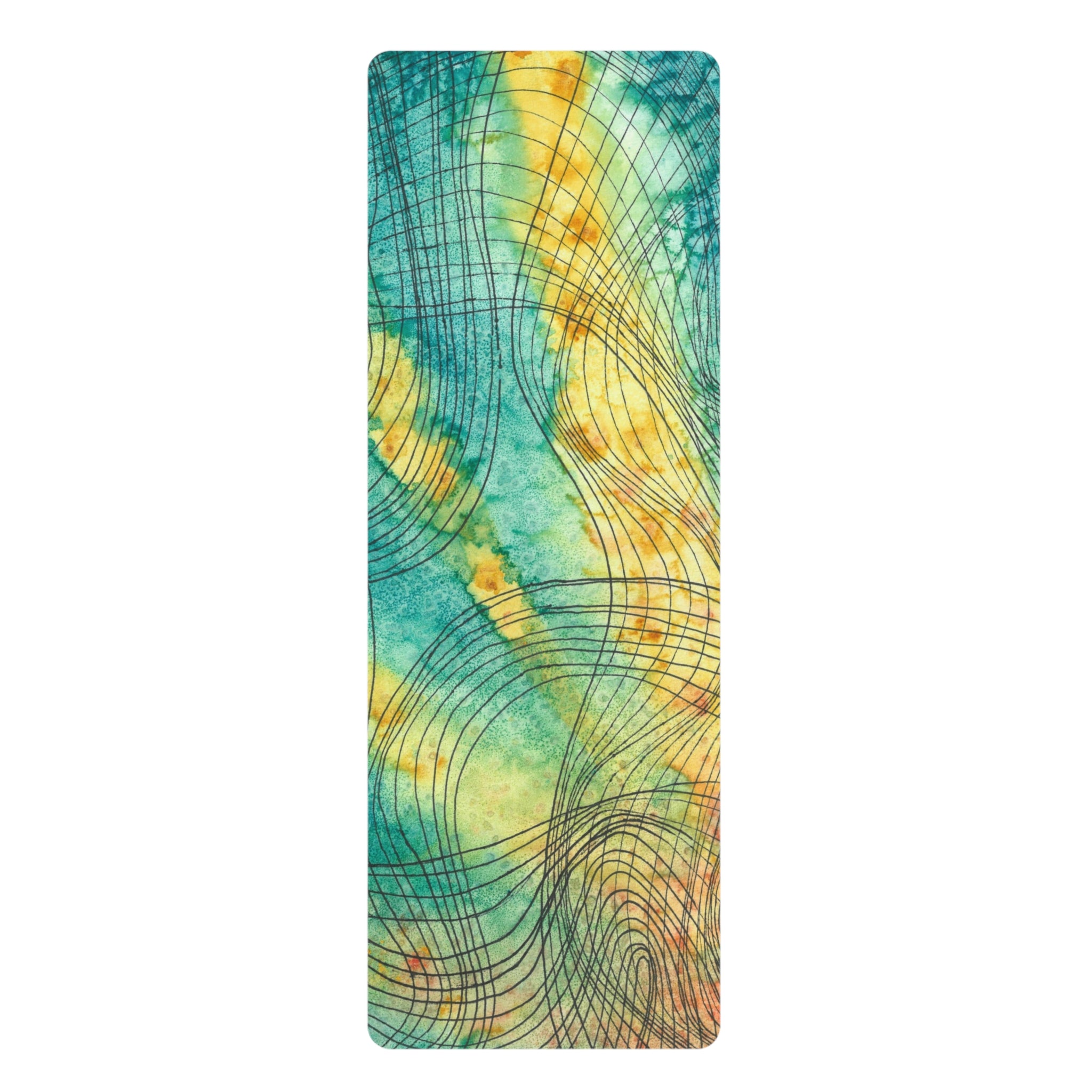 Yoga Mats and Gym Mats. Colourful Abstract Designs. Perfect for Home, Yoga or Gym Class, or a Special Gift #81 The Only Way Is Up
