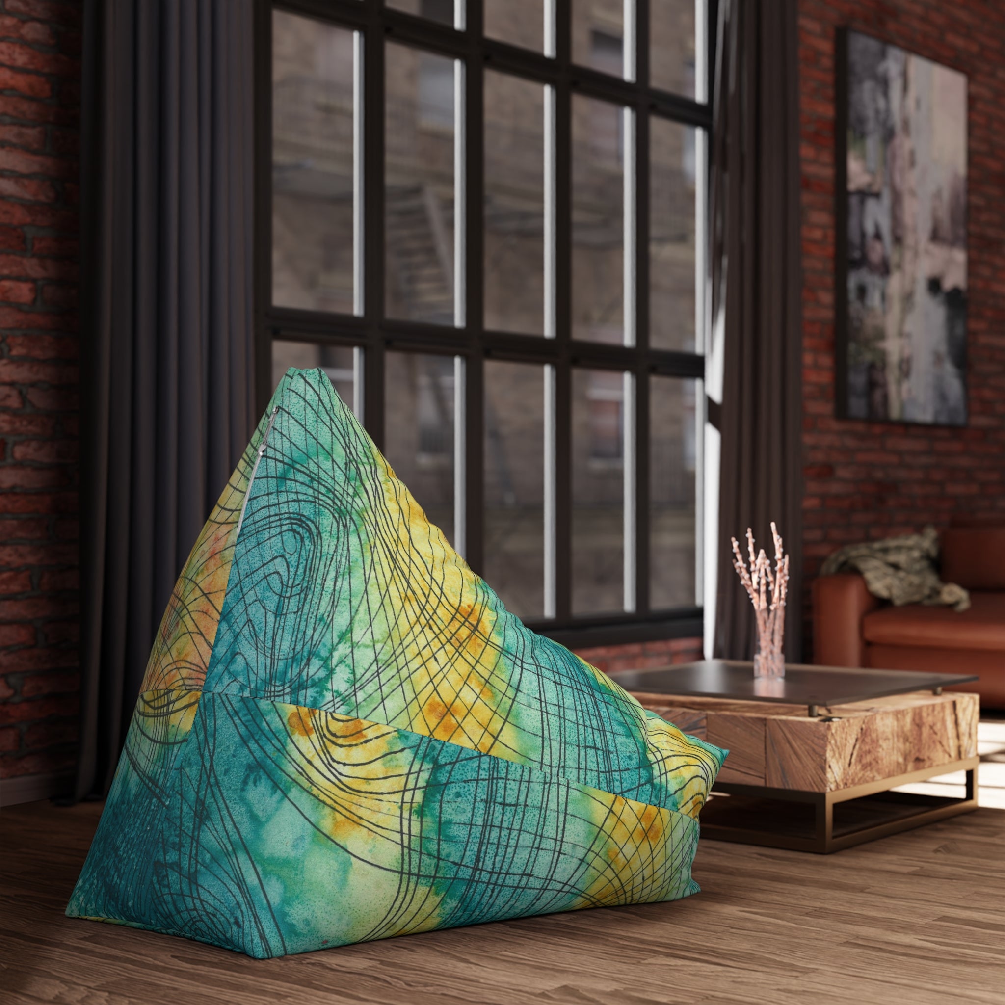 Bean Bag Chair Covers For Indoor & Outdoor - 2 Sizes - Exciting Abstract Design #81 The Only Way Is Up