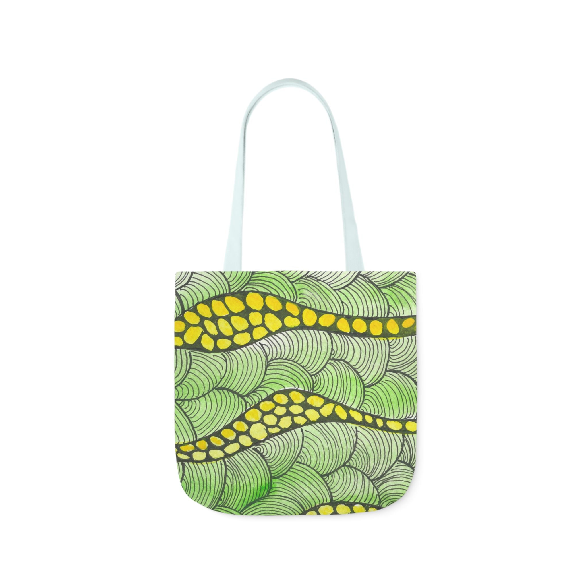 Canvas Tote Bags, Colourful Abstract Designs, 5-Color Straps, 3 Sizes.  For Family and friends or a Special Gift #13 Watcha Thinking