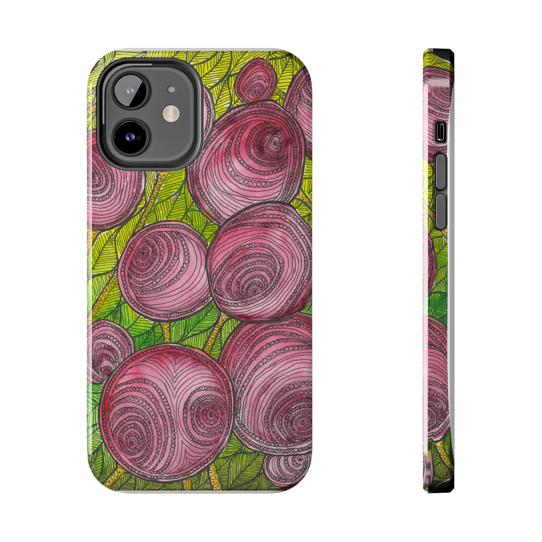 Tough Phone Case - All iPhones and Samsung Galaxys - Exciting Abstract Design #9 Spaced Blossoms