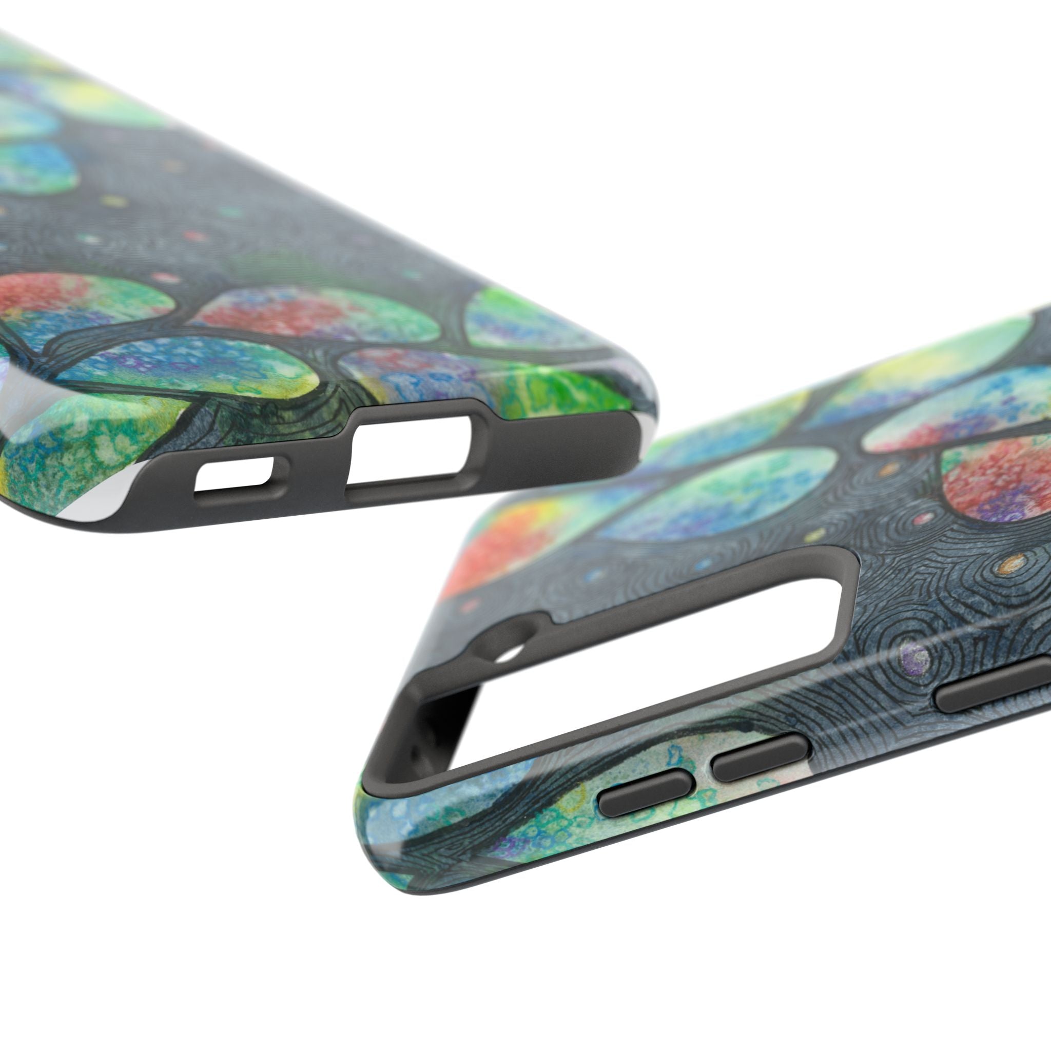 Tough Phone Case - All iPhones and Samsung Galaxys - Exciting Abstract Design #30 Give Us A Minute