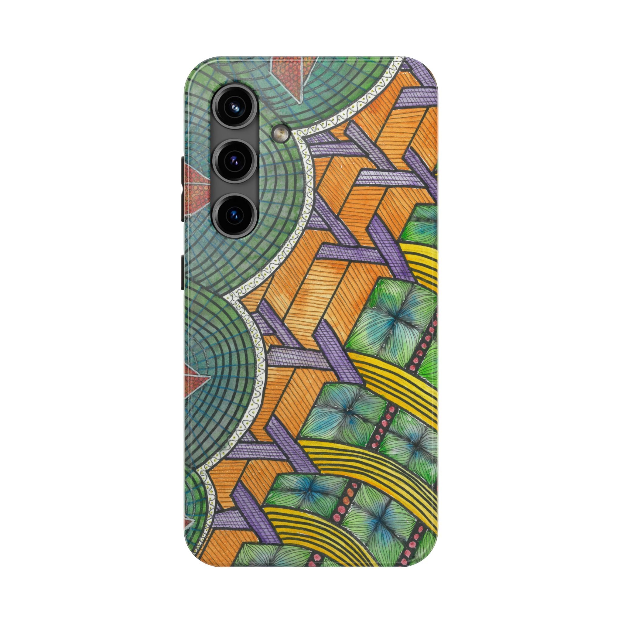 Tough Phone Case - All iPhones and Samsung Galaxys - Exciting Abstract Design #31 T'Eye Land