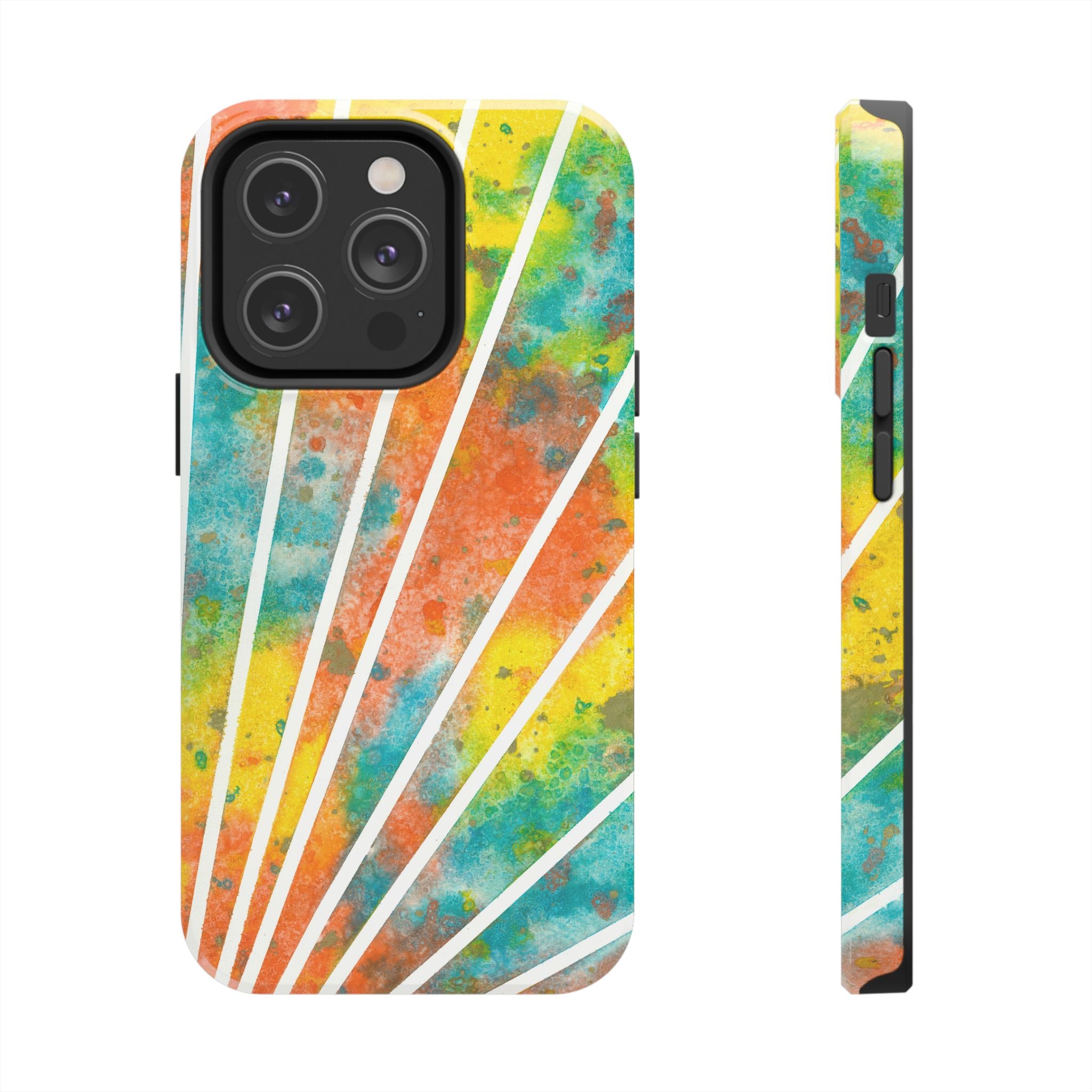 Tough Phone Case - All iPhones and Samsung Galaxys - Exciting Abstract Design #101 Your Energy Radiates