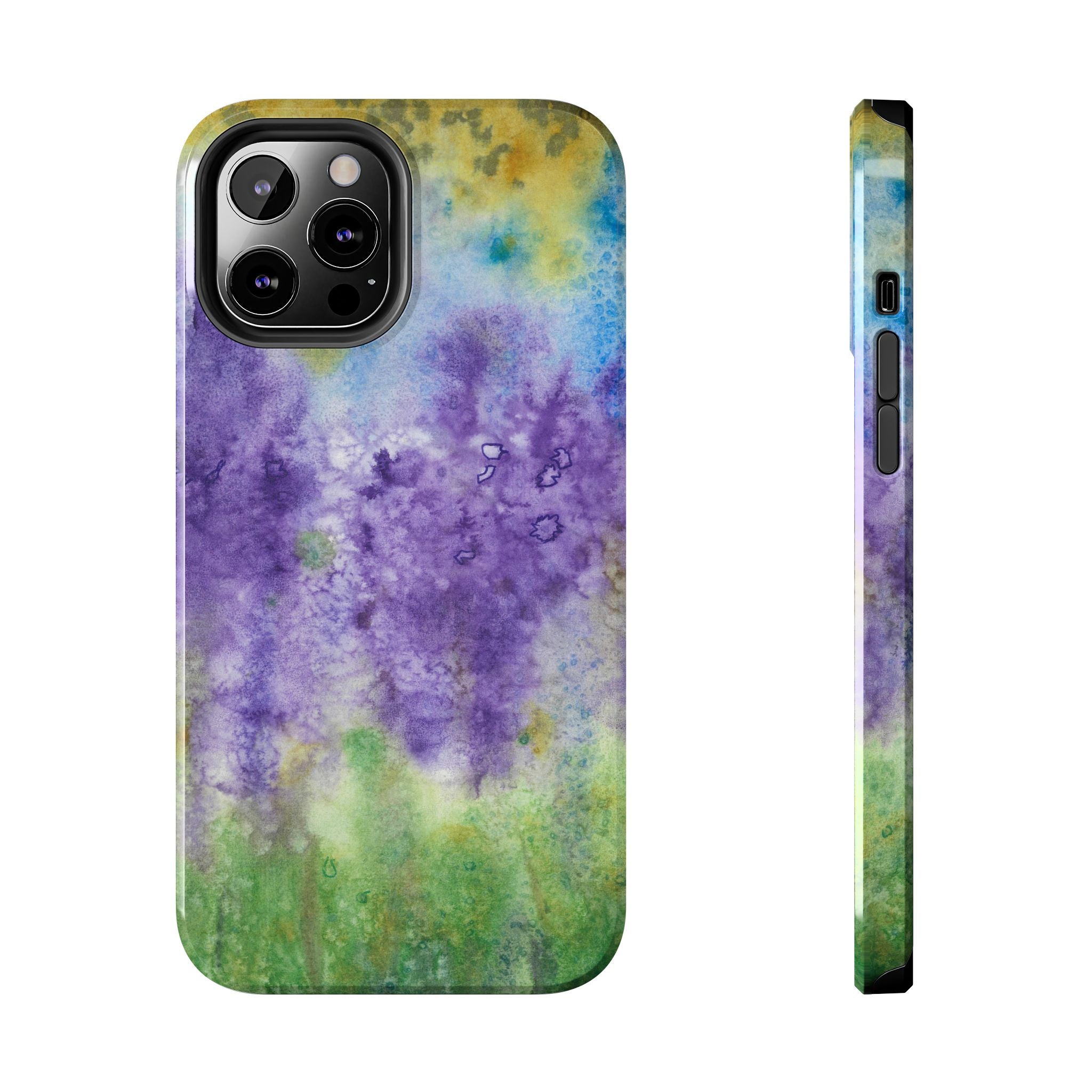 Tough Phone Case - All iPhones and Samsung Galaxys - Exciting Abstract Design #74 Lavender Fields