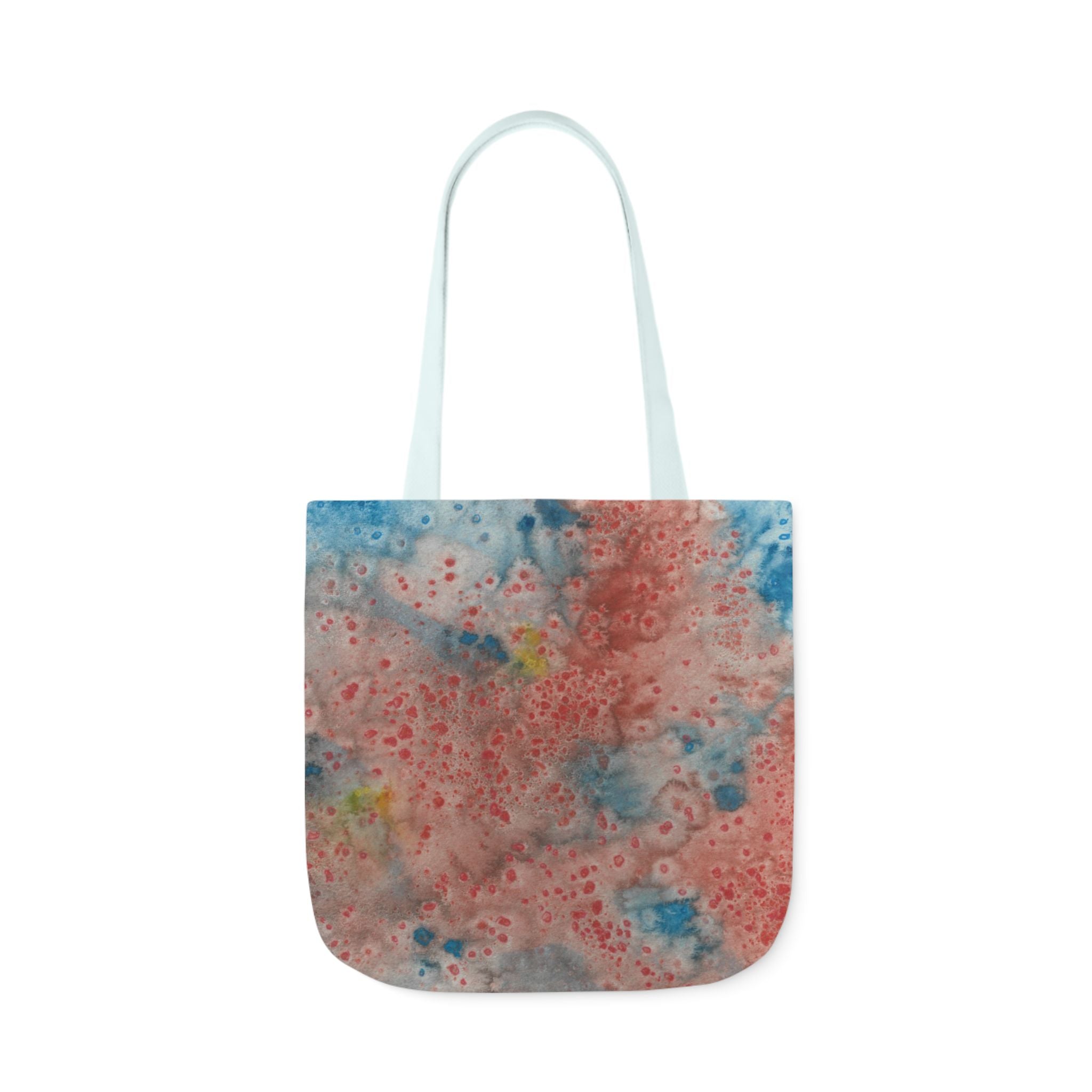 Canvas Tote Bags, Colourful Abstract Designs, 5-Color Straps, 3 Sizes.  For Family and friends or a Special Gift #53 The Reef
