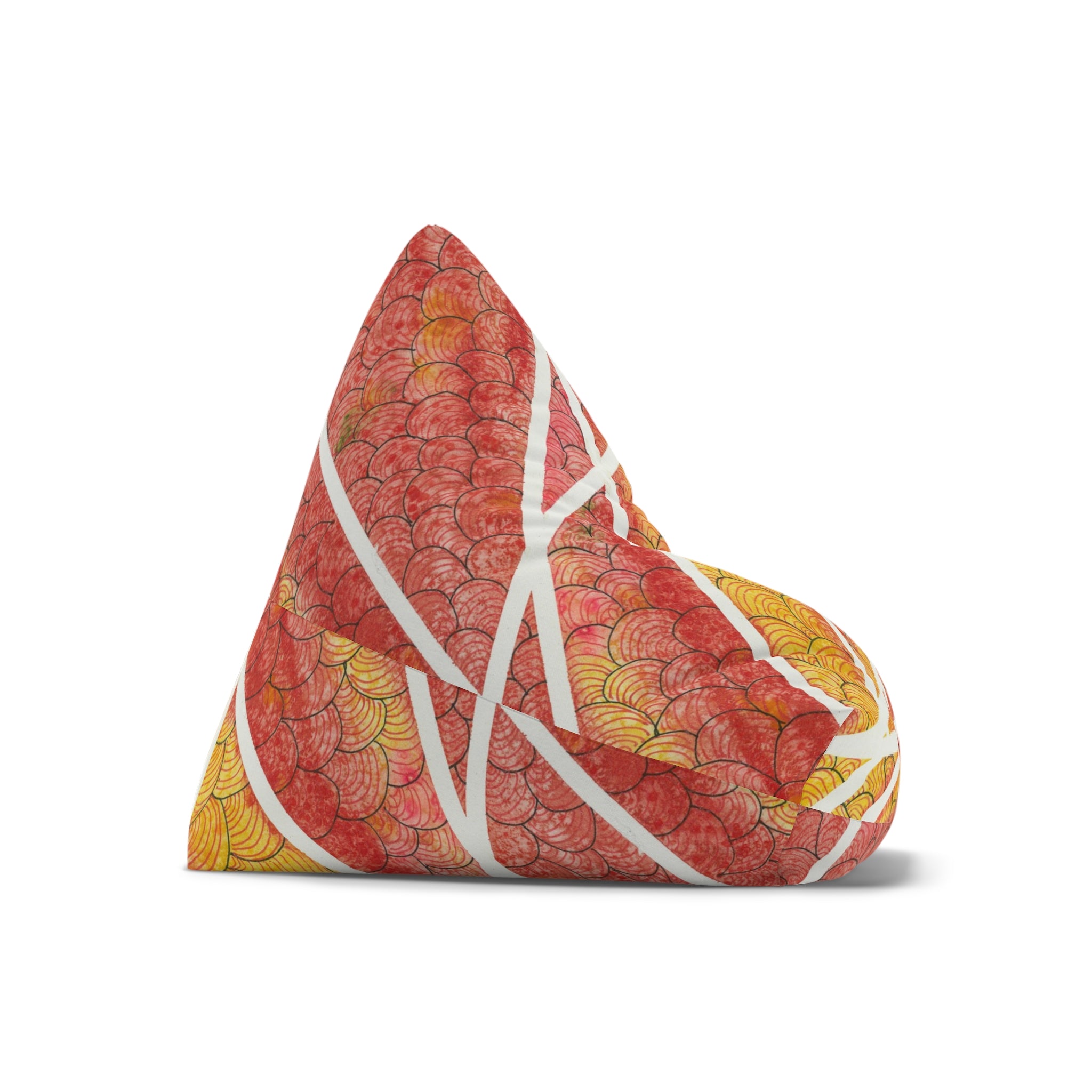 Bean Bag Chair Covers For Indoor & Outdoor - 2 Sizes - Exciting Abstract Design #67 Max Mimosa