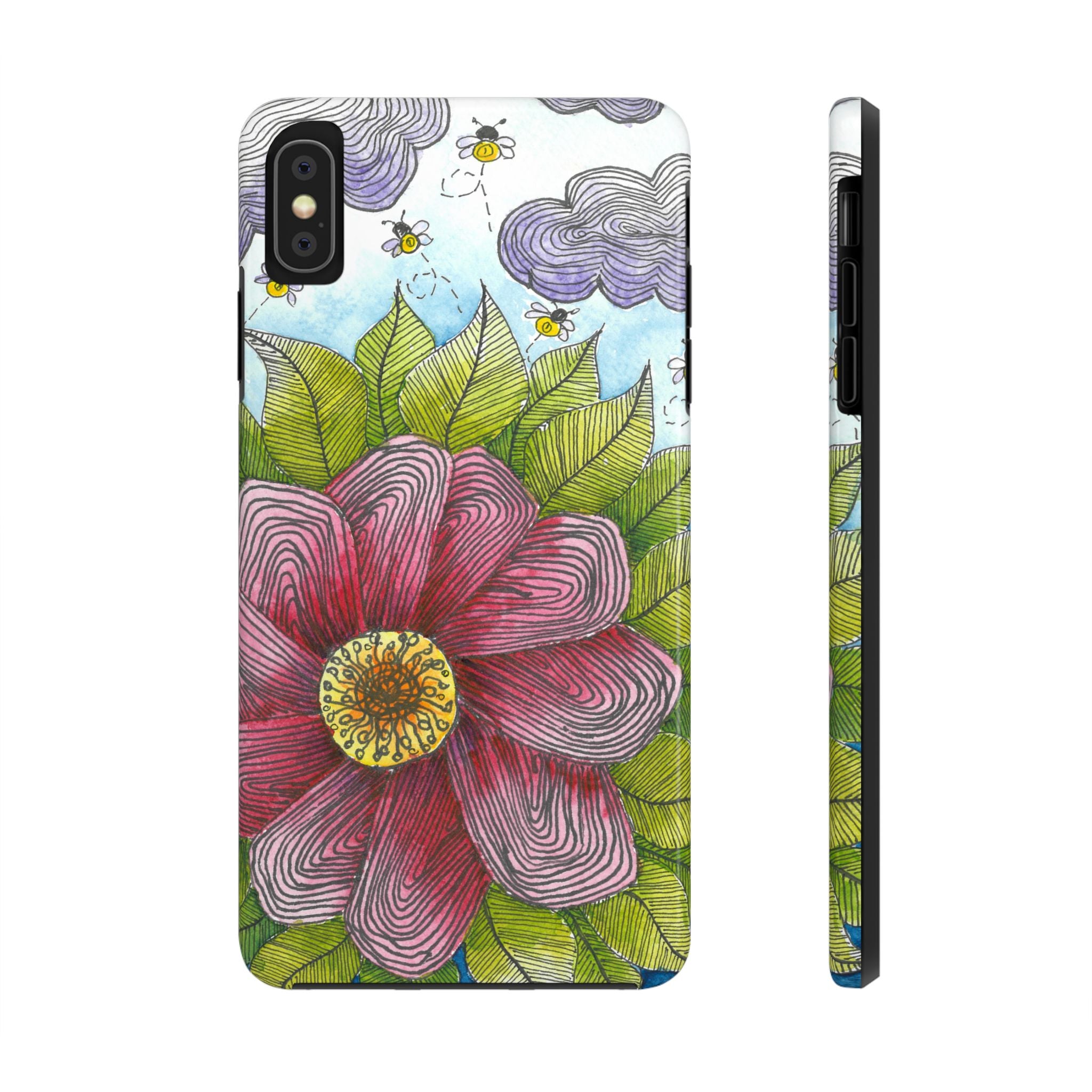 Tough Phone Case - All iPhones and Samsung Galaxys - Exciting Abstract Design  #4 Bloom'n