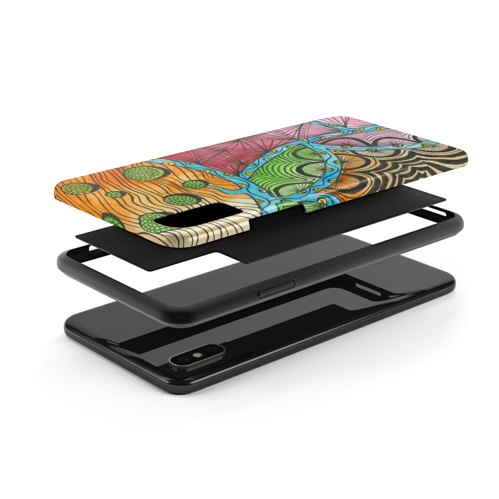 Tough Phone Case - All iPhones and Samsung Galaxys - Exciting Abstract Design #11 Today's The Day