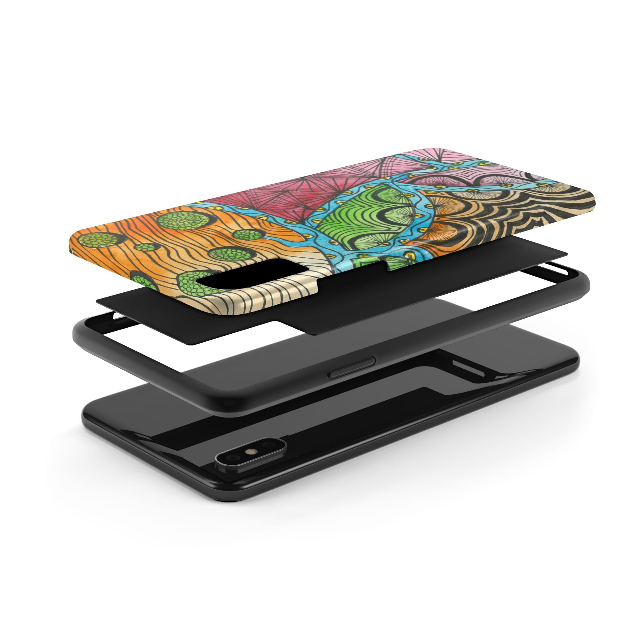 Tough Phone Case - All iPhones and Samsung Galaxys - Exciting Abstract Design #11 Today's The Day