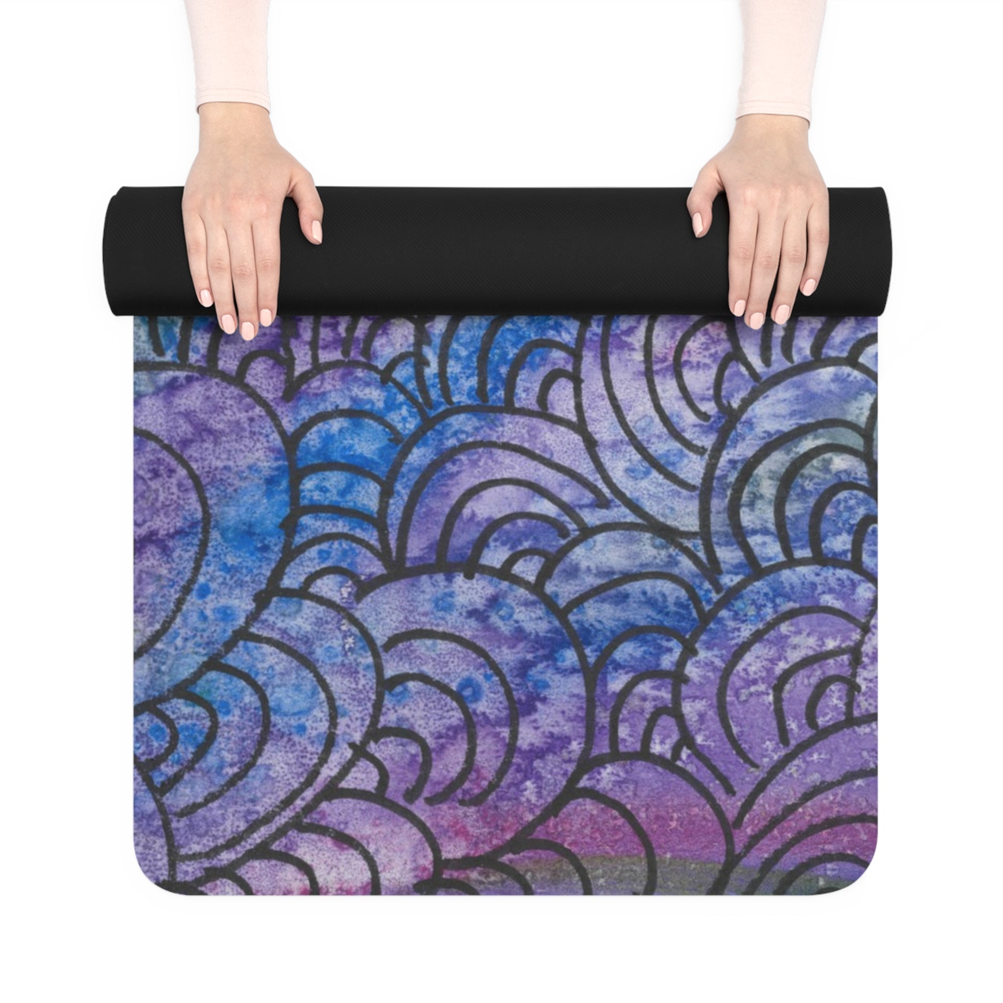 Yoga Mats and Gym Mats. Colourful Abstract Designs. Perfect for Home, Yoga or Gym Class, or a Special Gift #84 Ah The Past