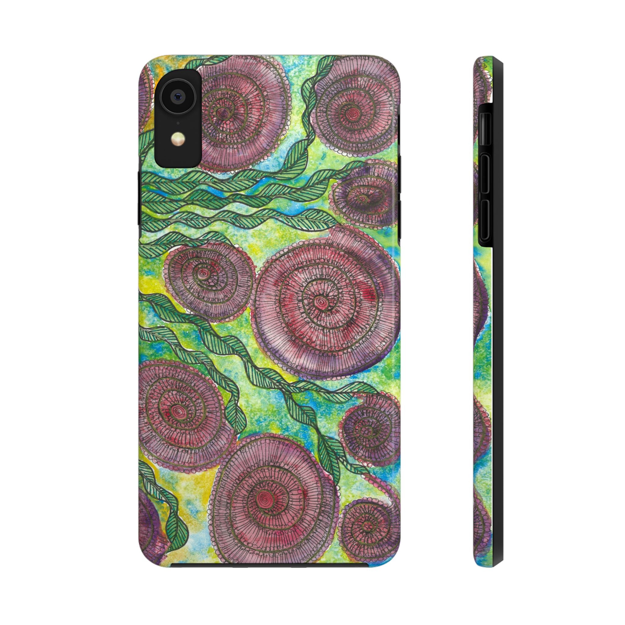 Tough Phone Case - All iPhones and Samsung Galaxys - Exciting Abstract Design #35 Beetroot To Yourself
