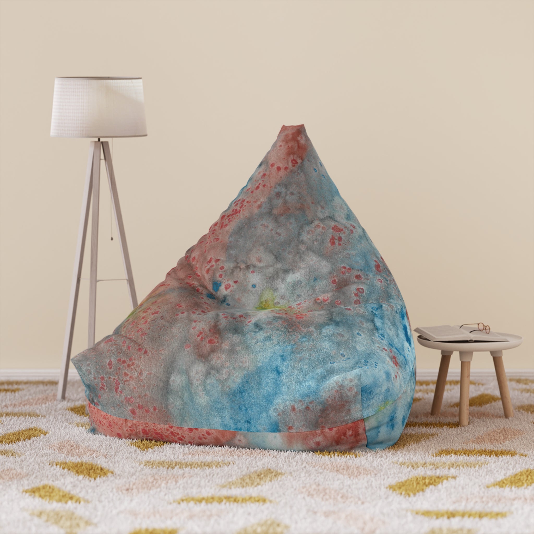 Bean Bag Chair Covers For Indoor & Outdoor - 2 Sizes - Exciting Abstract Design #53 The Reef