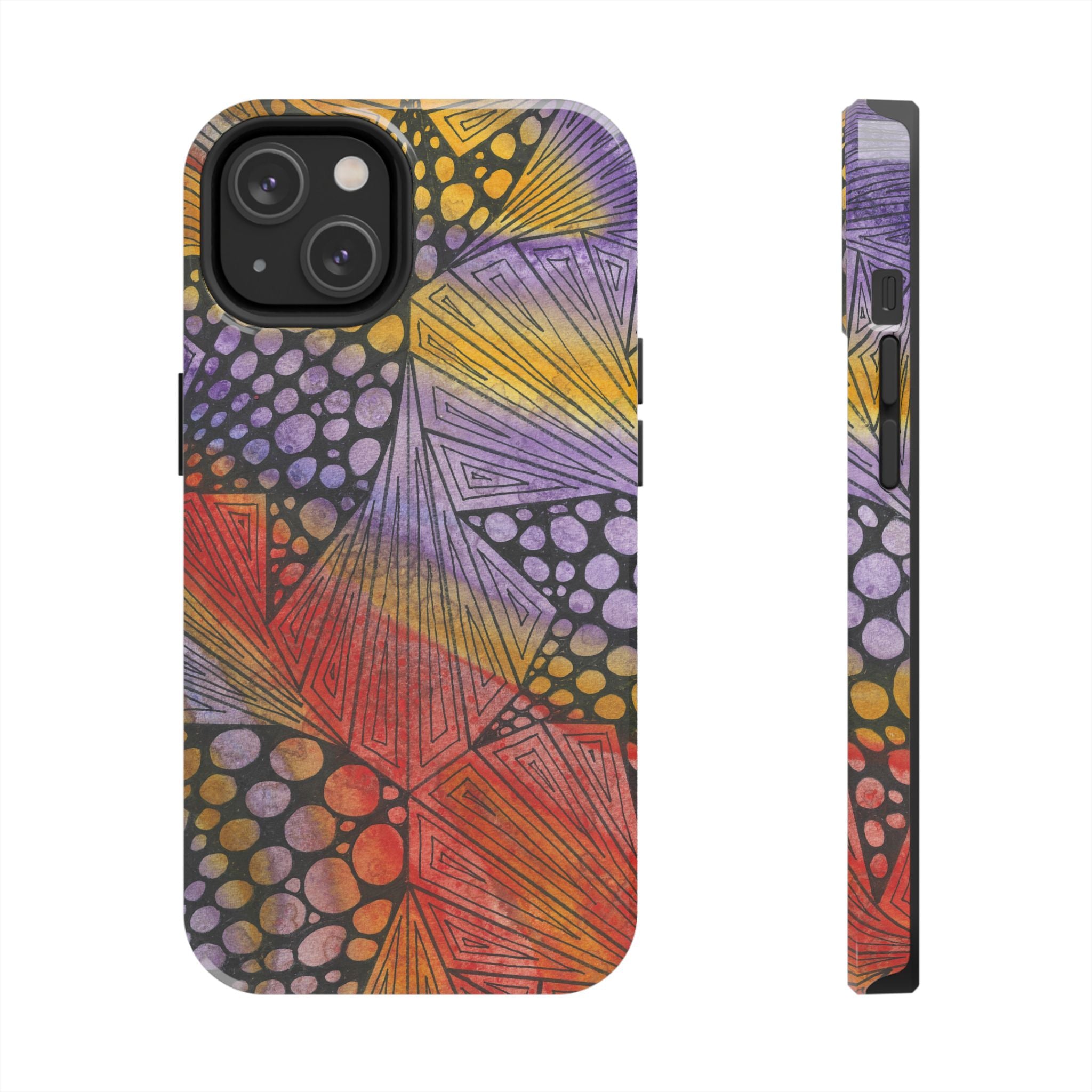 Tough Phone Case - All iPhones and Samsung Galaxys - Exciting Abstract Design #82 Fighting Delusions