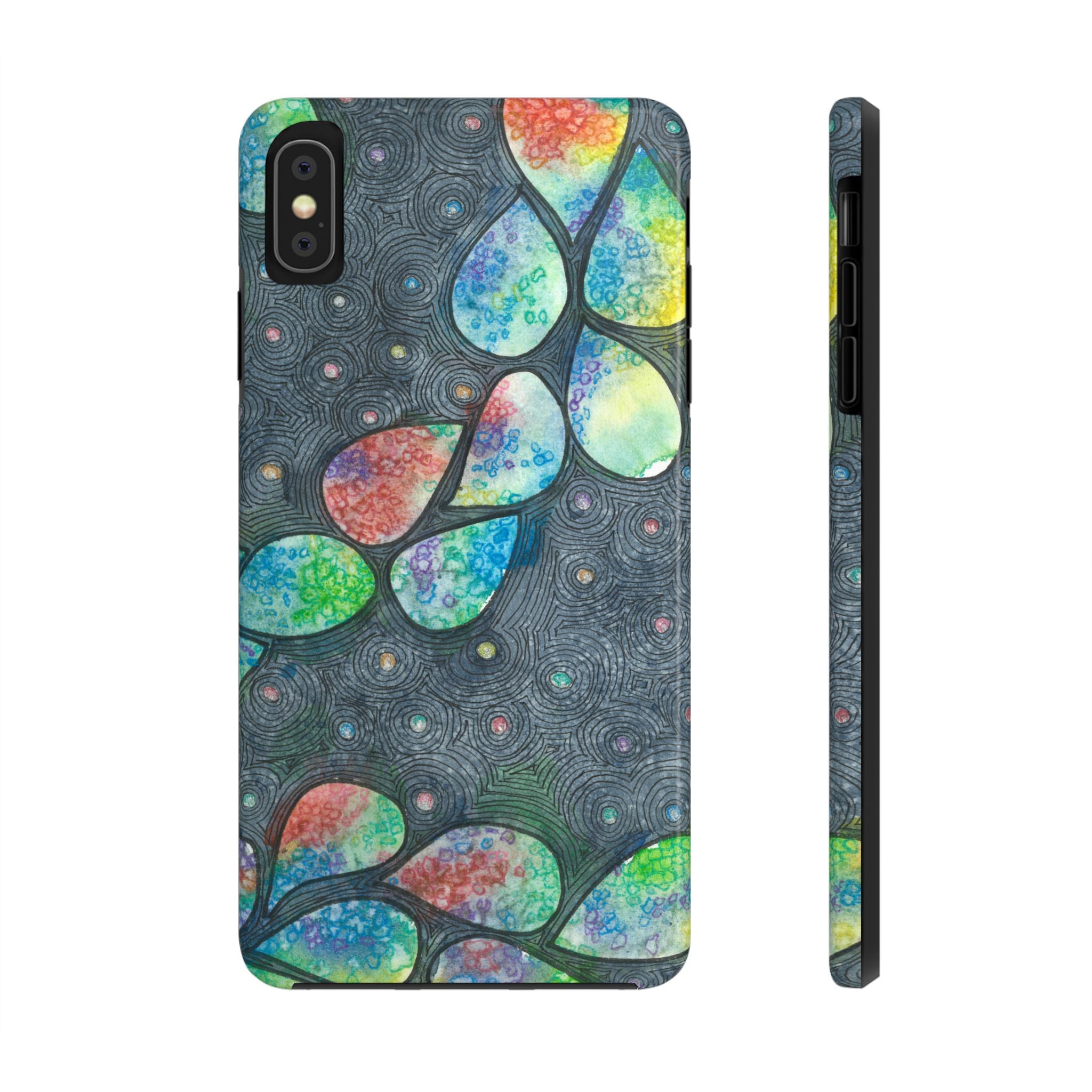 Tough Phone Case - All iPhones and Samsung Galaxys - Exciting Abstract Design #30 Give Us A Minute