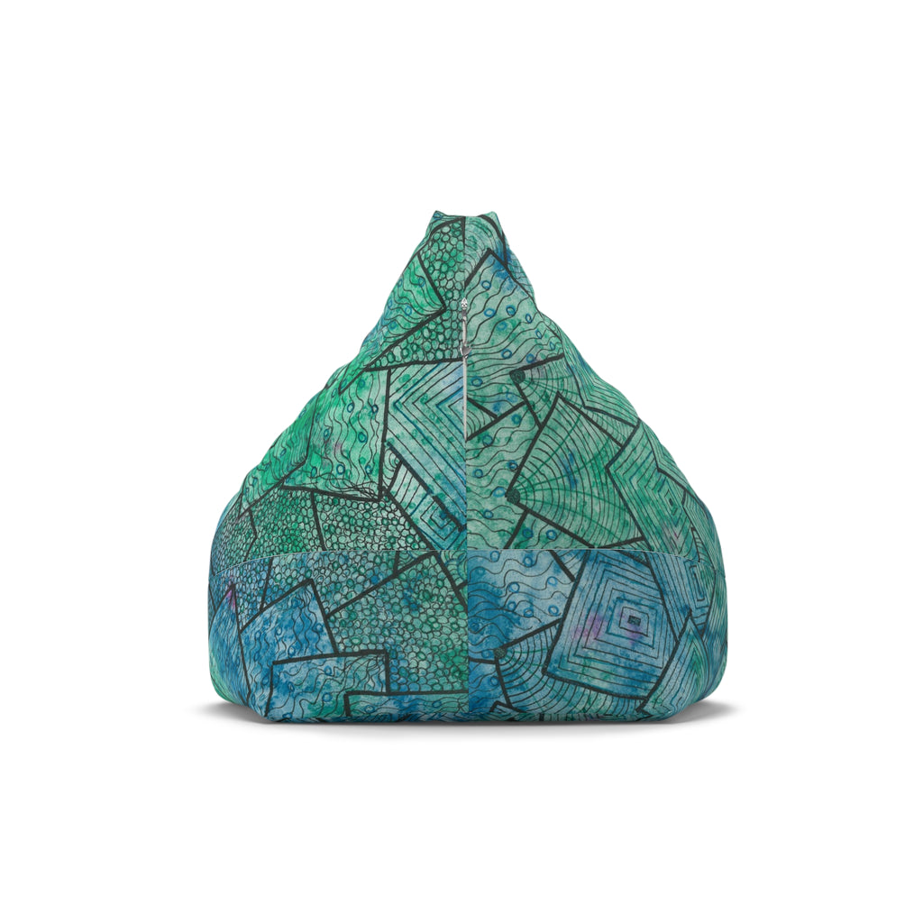 Bean Bag Chair Covers For Indoor & Outdoor - 2 Sizes - Exciting Abstract Design #65 And The Answer Is?