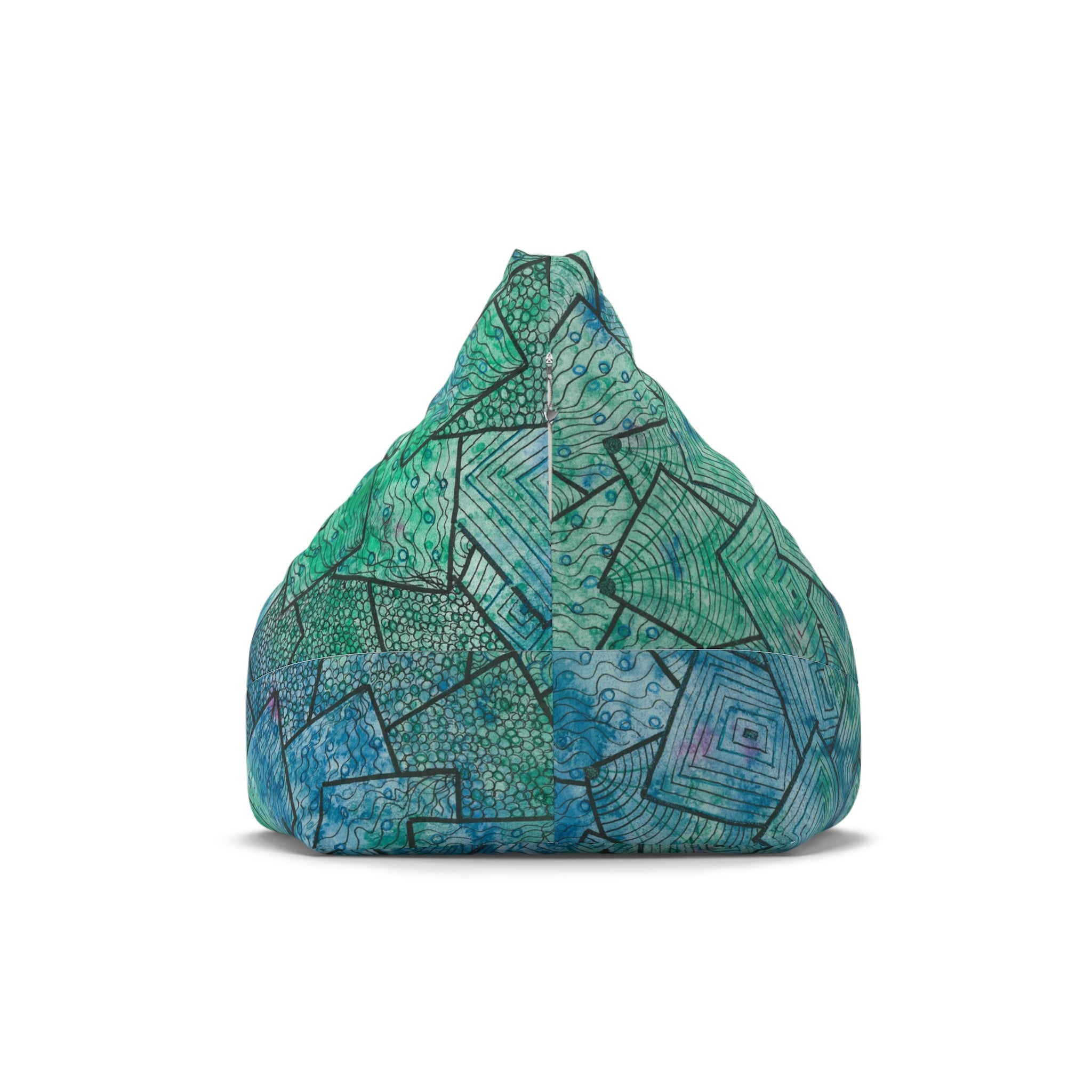 Bean Bag Chair Covers For Indoor & Outdoor - 2 Sizes - Exciting Abstract Design #65 And The Answer Is?