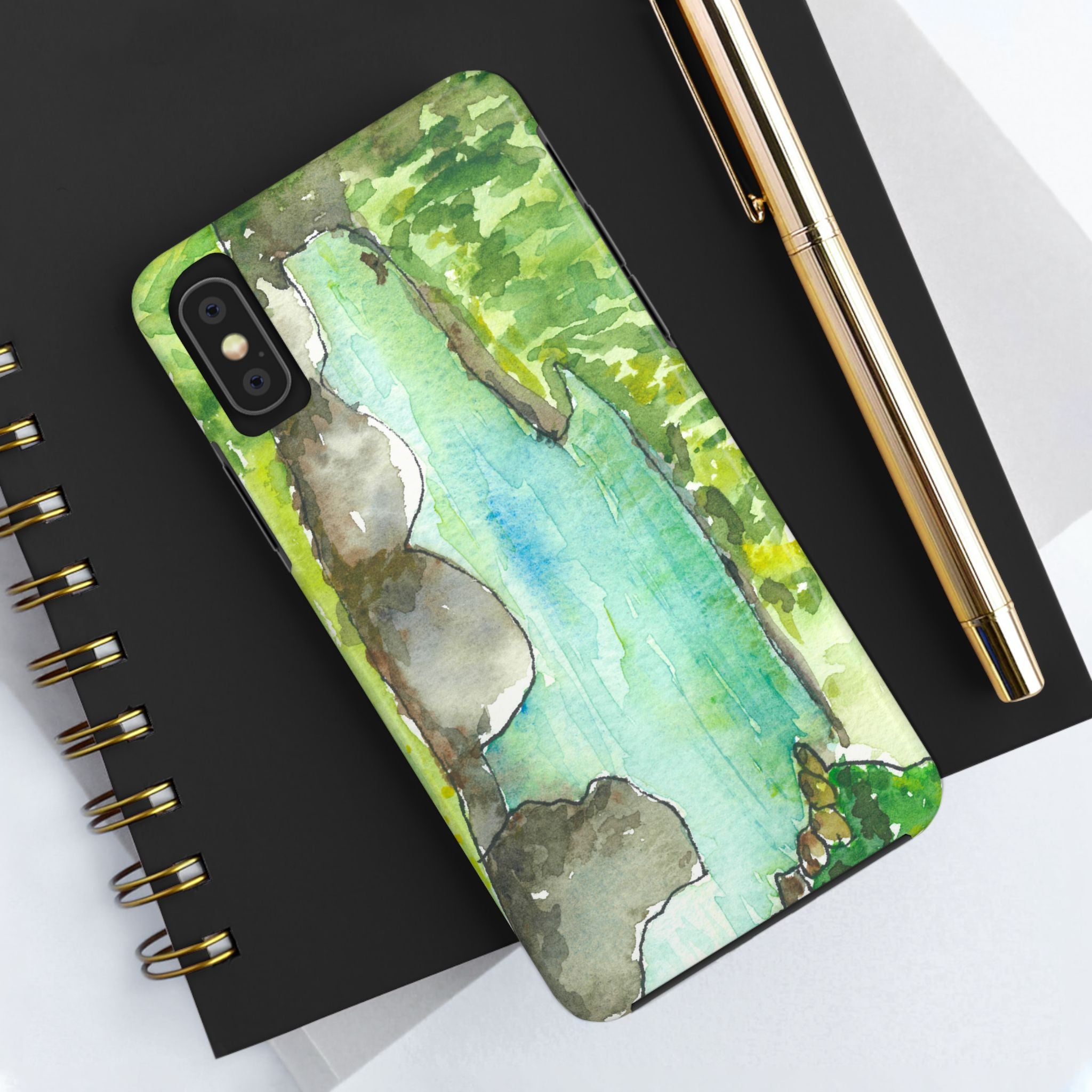 Tough Phone Case - All iPhones and Samsung Galaxys - Exciting Abstract Design #88 Tara River - Montenegro