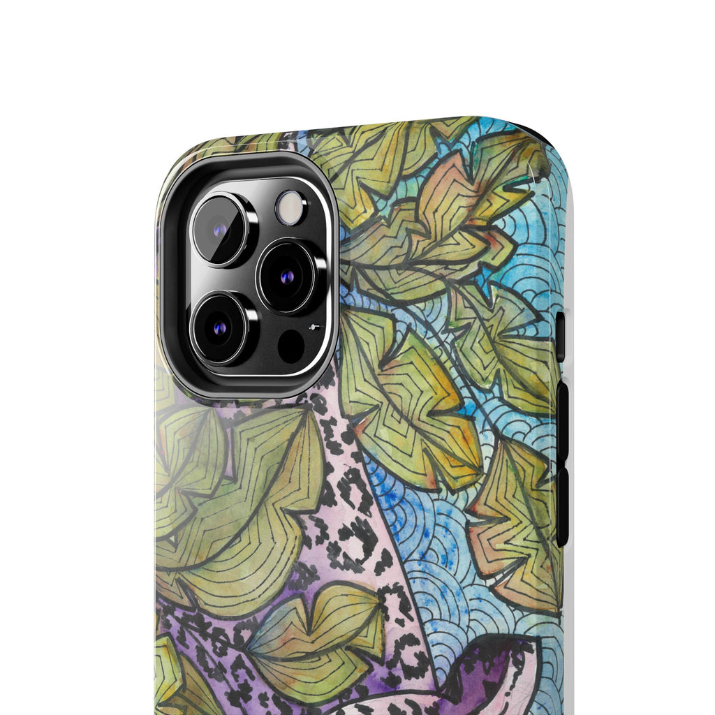 Tough Phone Case - All iPhones and Samsung Galaxys - Exciting Abstract Design #76 Purrfect Blend