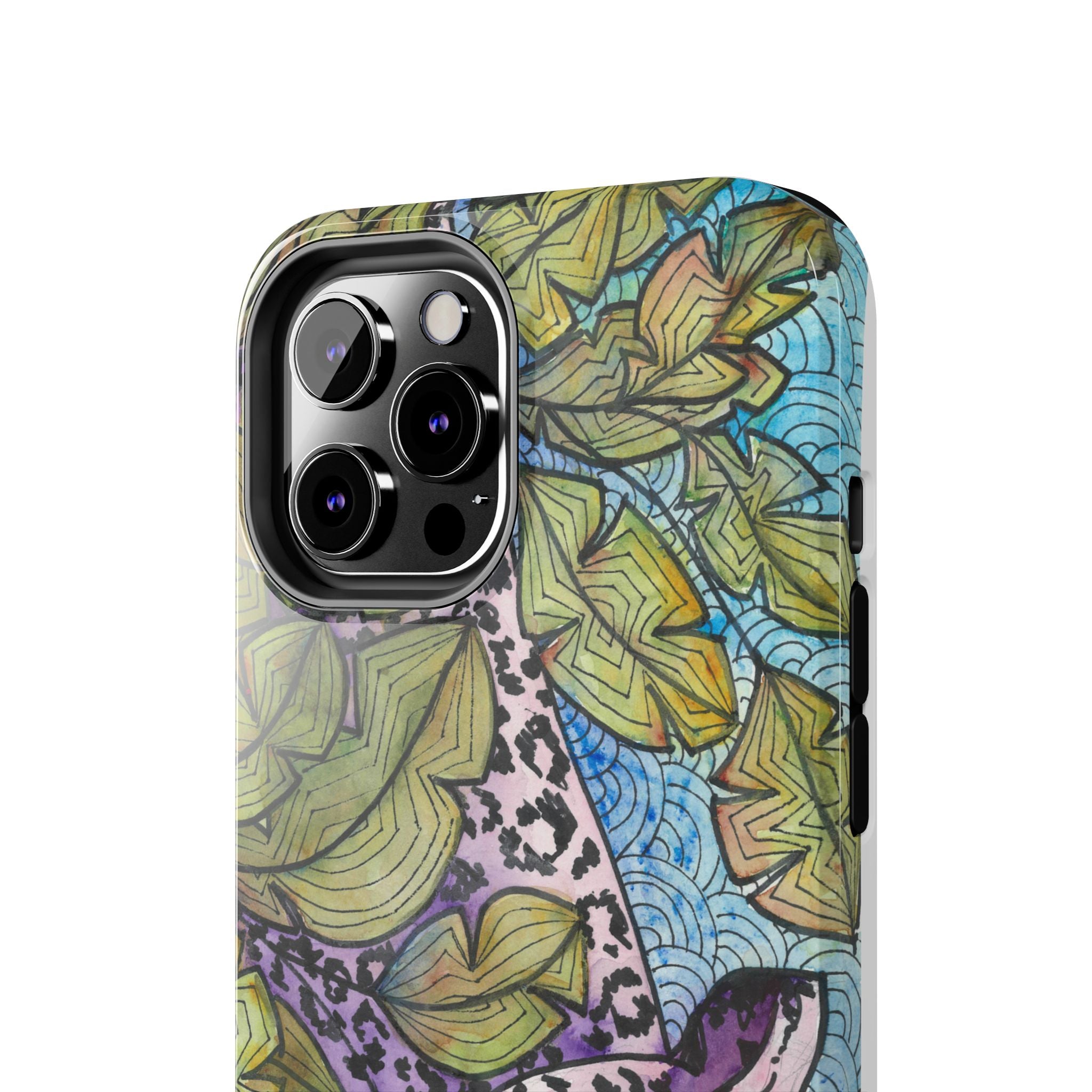 Tough Phone Case - All iPhones and Samsung Galaxys - Exciting Abstract Design #76 Purrfect Blend