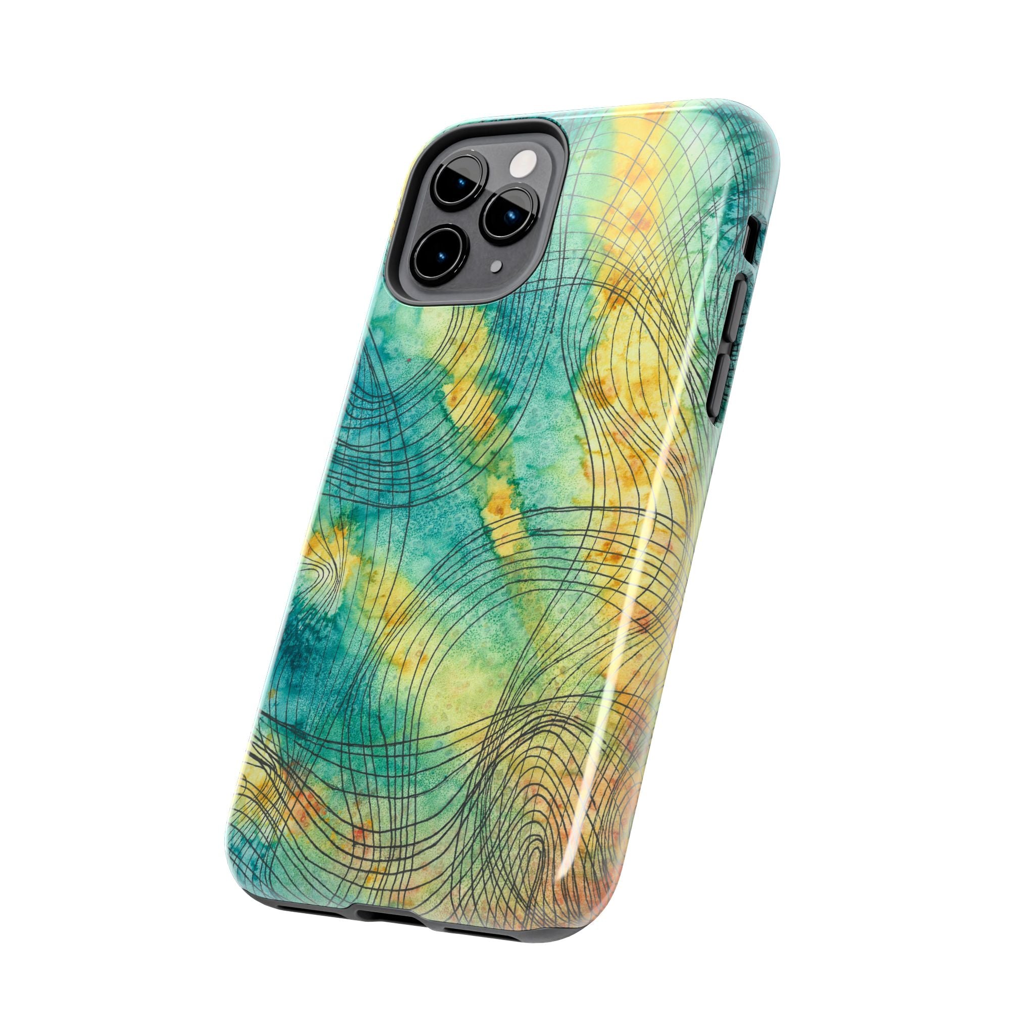 Tough Phone Case - All iPhones and Samsung Galaxys - Exciting Abstract Design #81 The Only Way Is Up