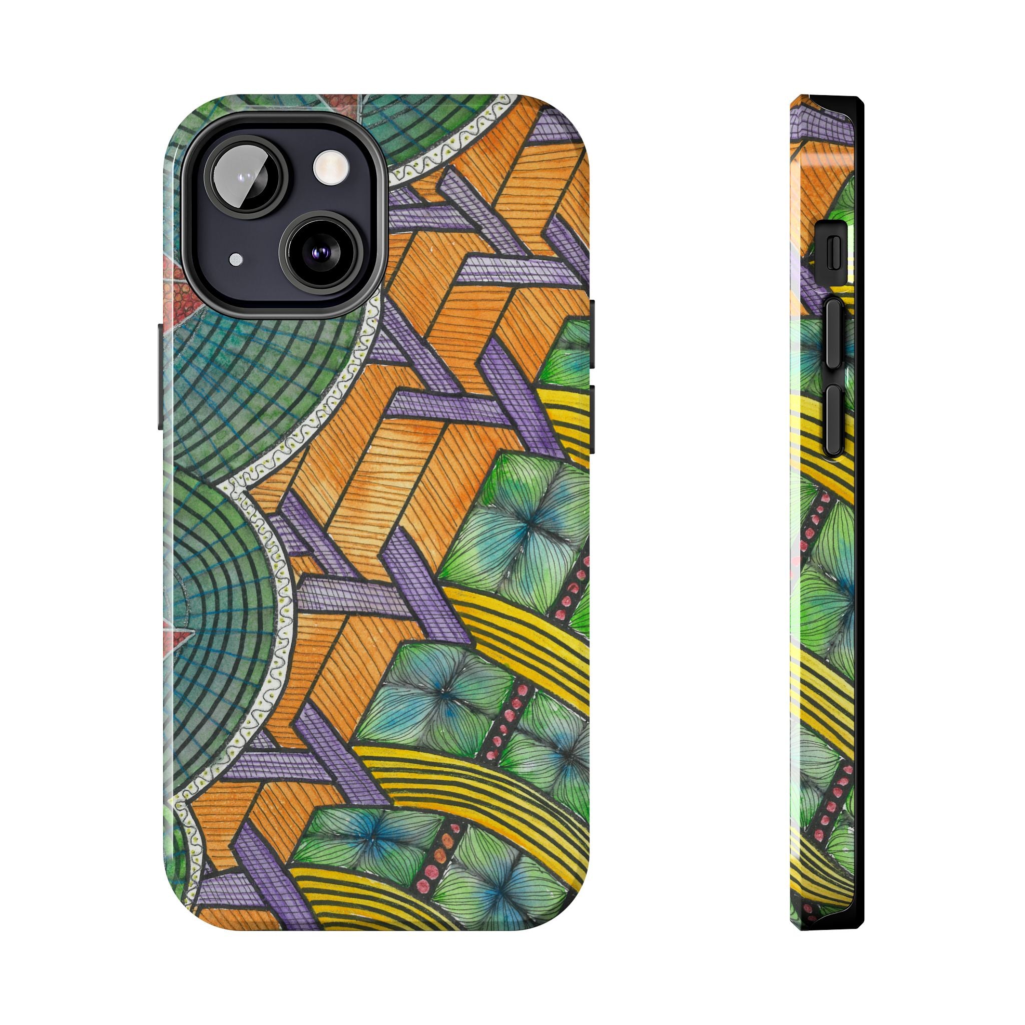 Tough Phone Case - All iPhones and Samsung Galaxys - Exciting Abstract Design #31 T'Eye Land
