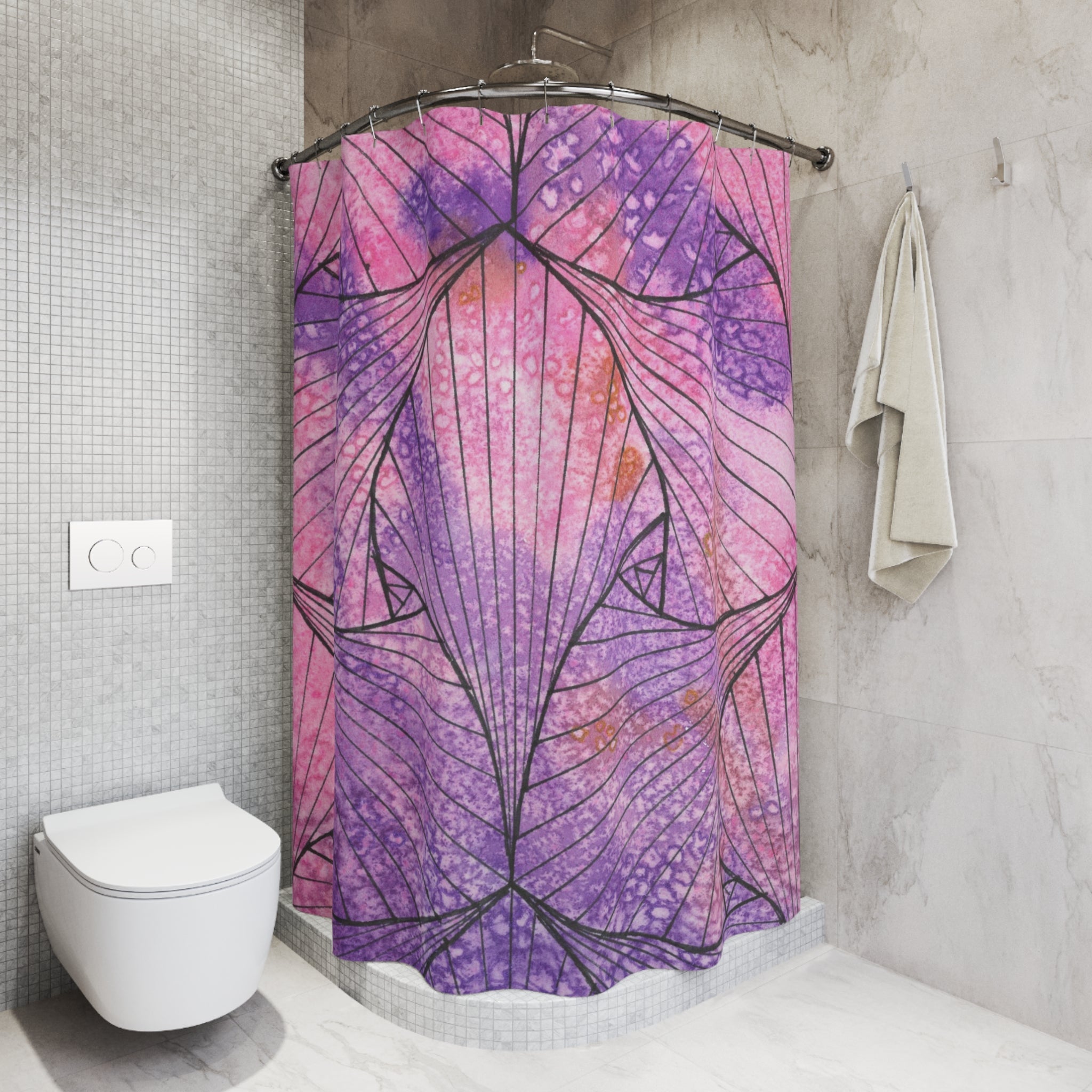 Beautiful Shower Curtains to Refresh Your Bathroom. Colourful Abstract Designs. Perfect For Your Bathroom or Special House-Warming Gift #34 There's Always Hope