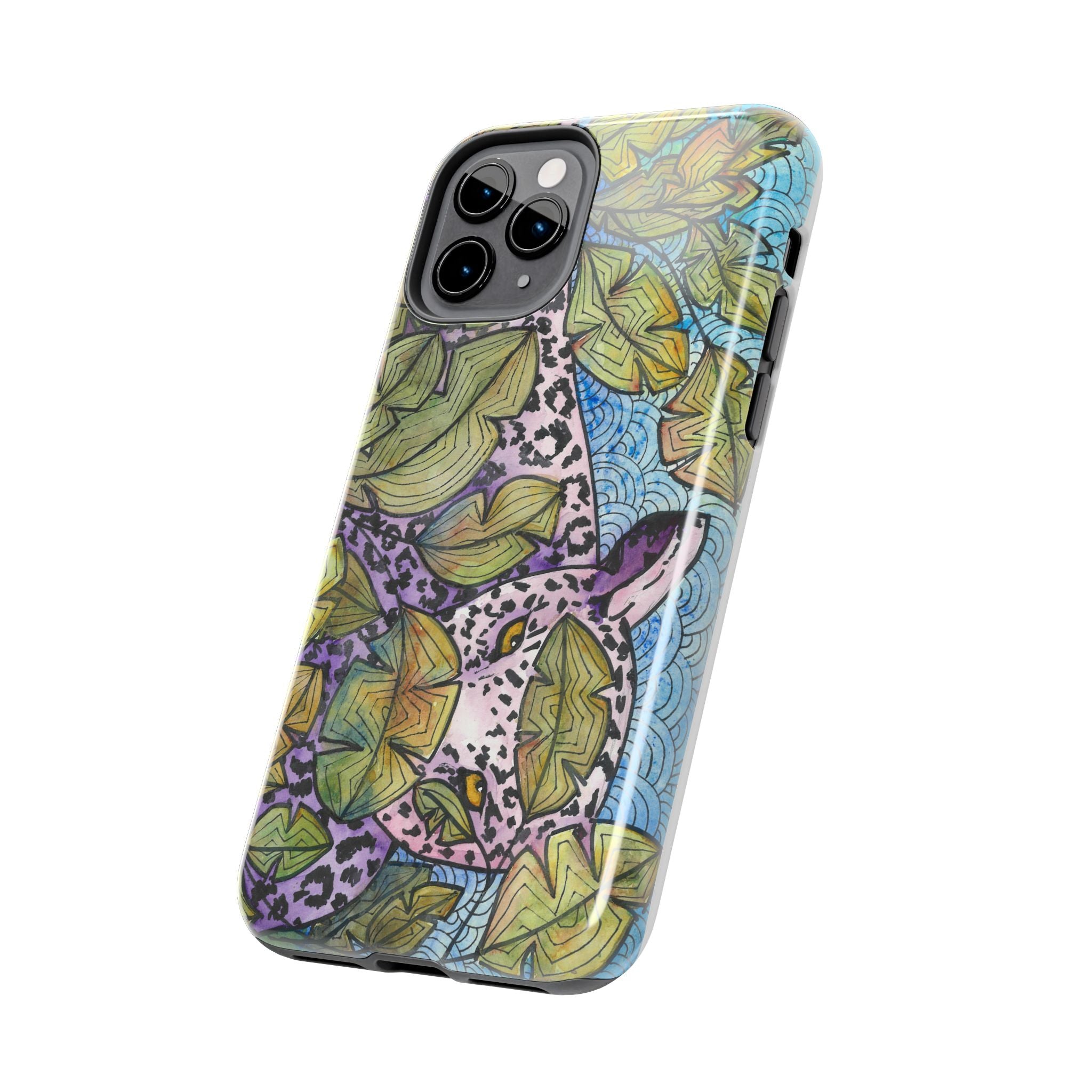 Tough Phone Case - All iPhones and Samsung Galaxys - Exciting Abstract Design #76 Purrfect Blend