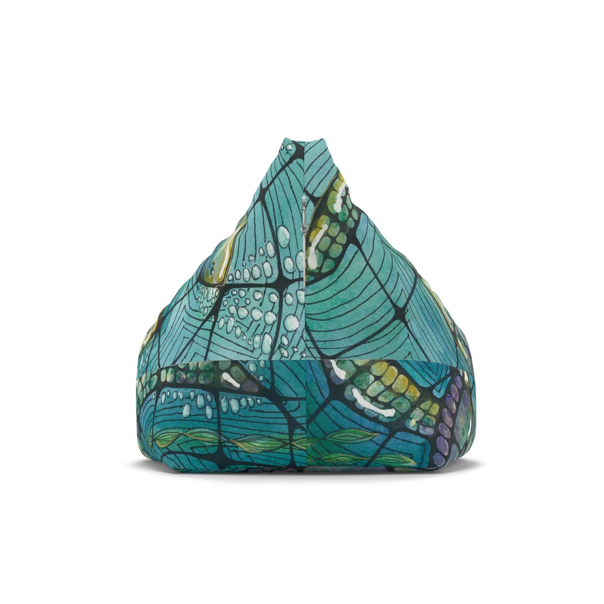 Bean Bag Chair Covers For Indoor & Outdoor - 2 Sizes - Exciting Abstract Design #73 Turtling Along