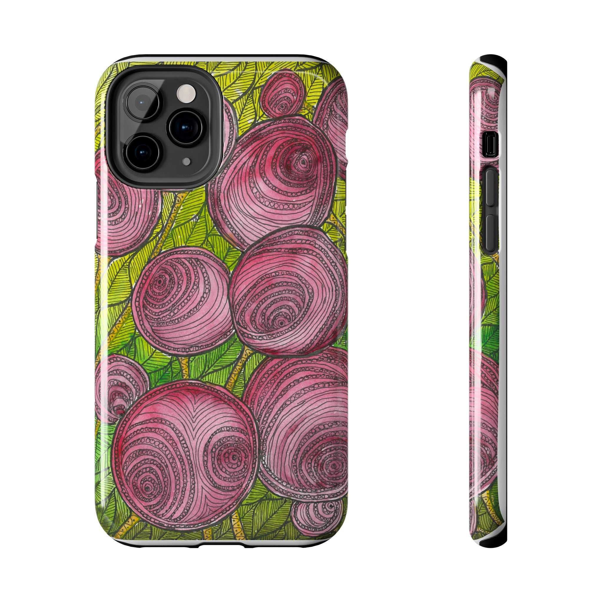 Tough Phone Case - All iPhones and Samsung Galaxys - Exciting Abstract Design #9 Spaced Blossoms