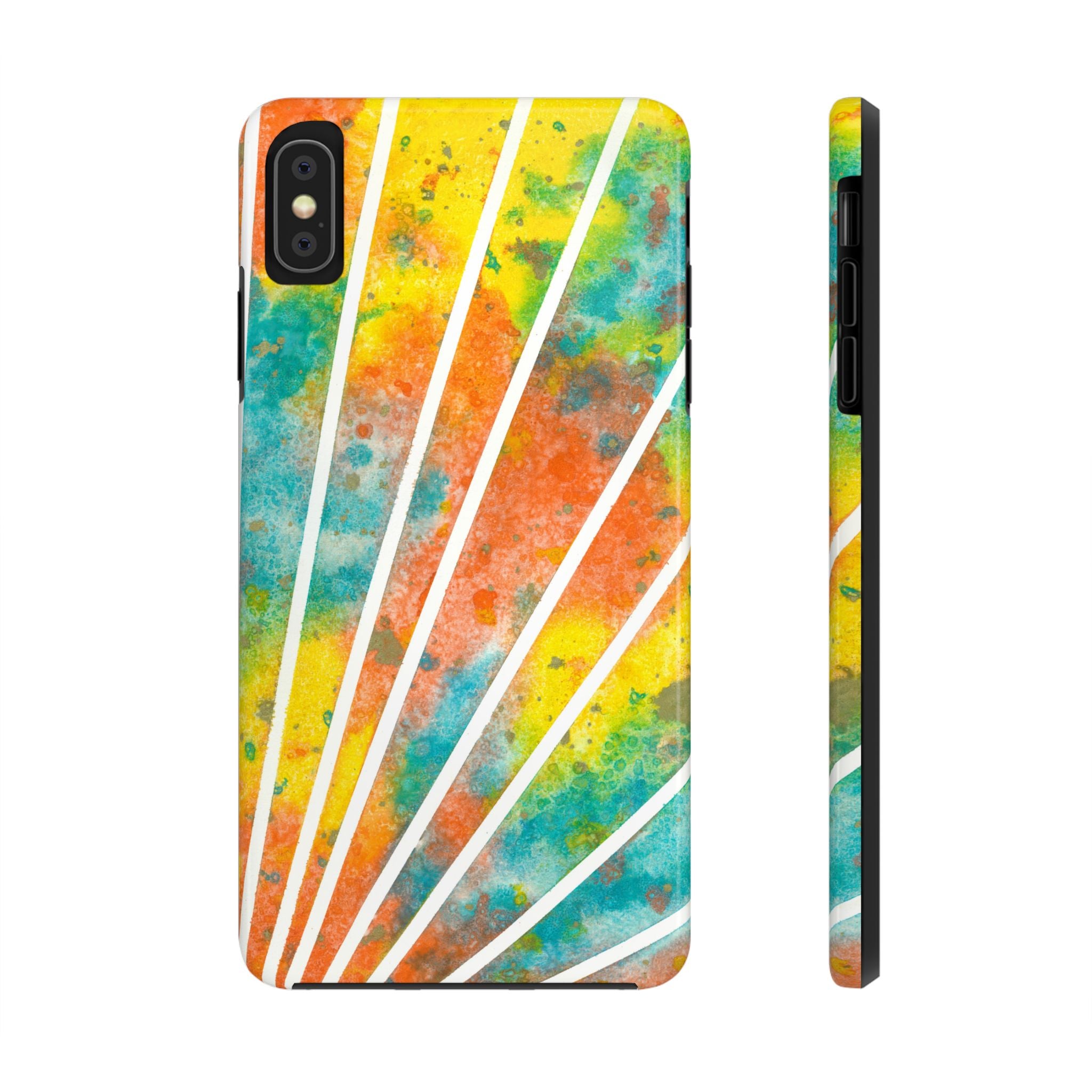 Tough Phone Case - All iPhones and Samsung Galaxys - Exciting Abstract Design #101 Your Energy Radiates