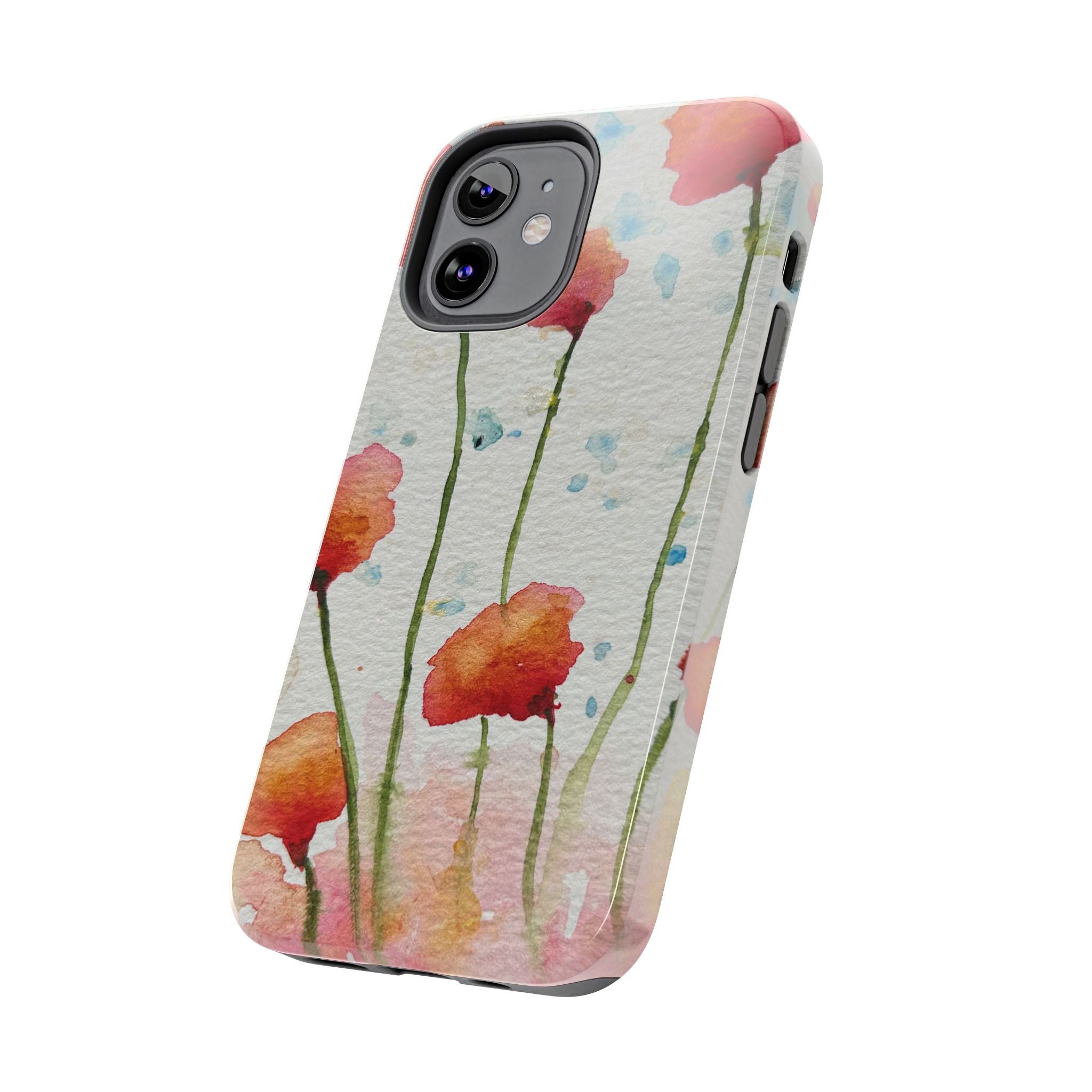 Tough Phone Case - All iPhones and Samsung Galaxys - Exciting Abstract Design #94 Poppies Galore