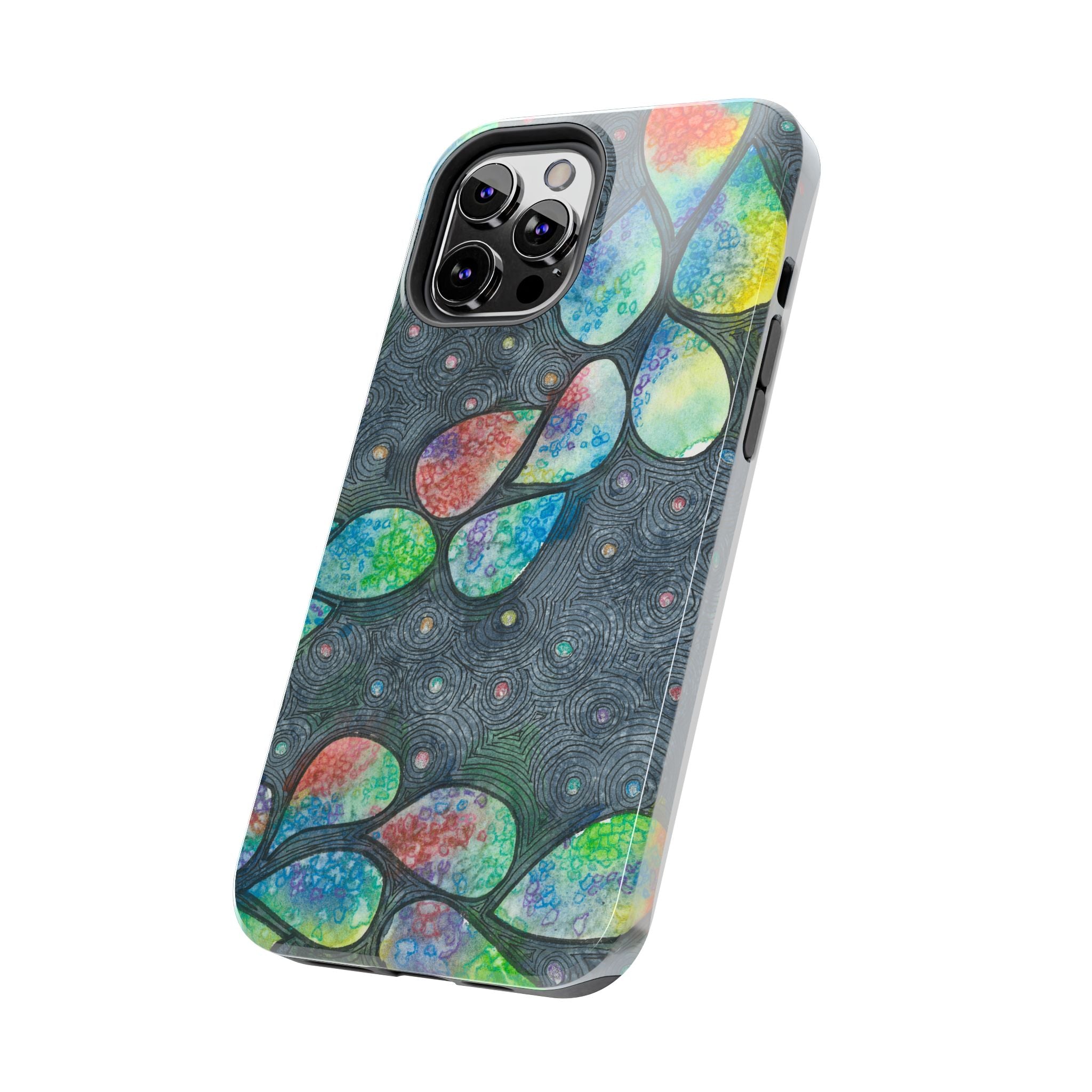 Tough Phone Case - All iPhones and Samsung Galaxys - Exciting Abstract Design #30 Give Us A Minute