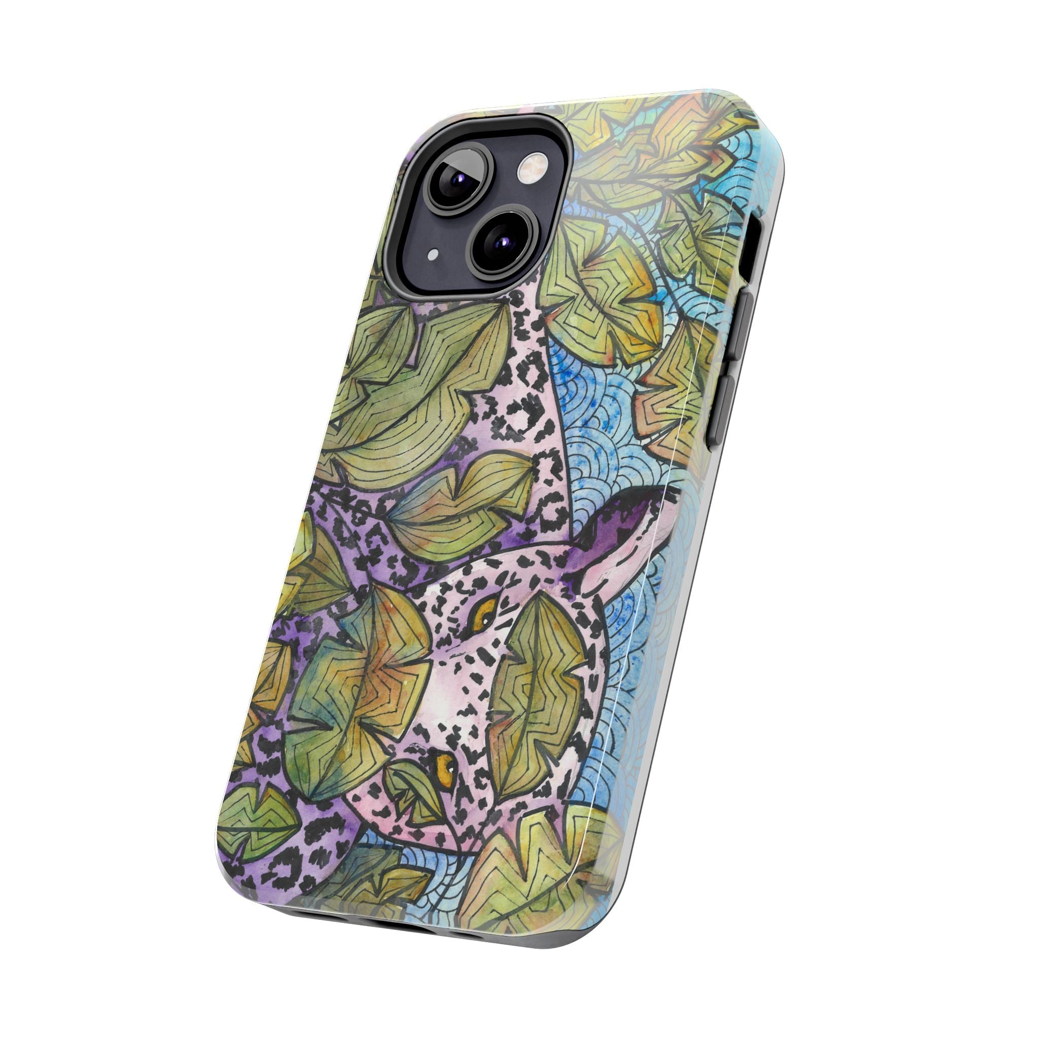 Tough Phone Case - All iPhones and Samsung Galaxys - Exciting Abstract Design #76 Purrfect Blend