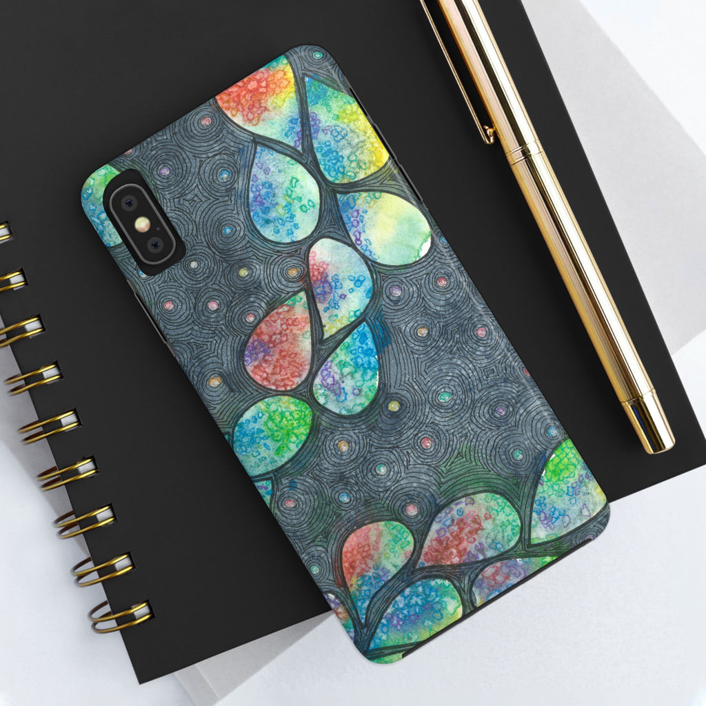 Tough Phone Case - All iPhones and Samsung Galaxys - Exciting Abstract Design #30 Give Us A Minute