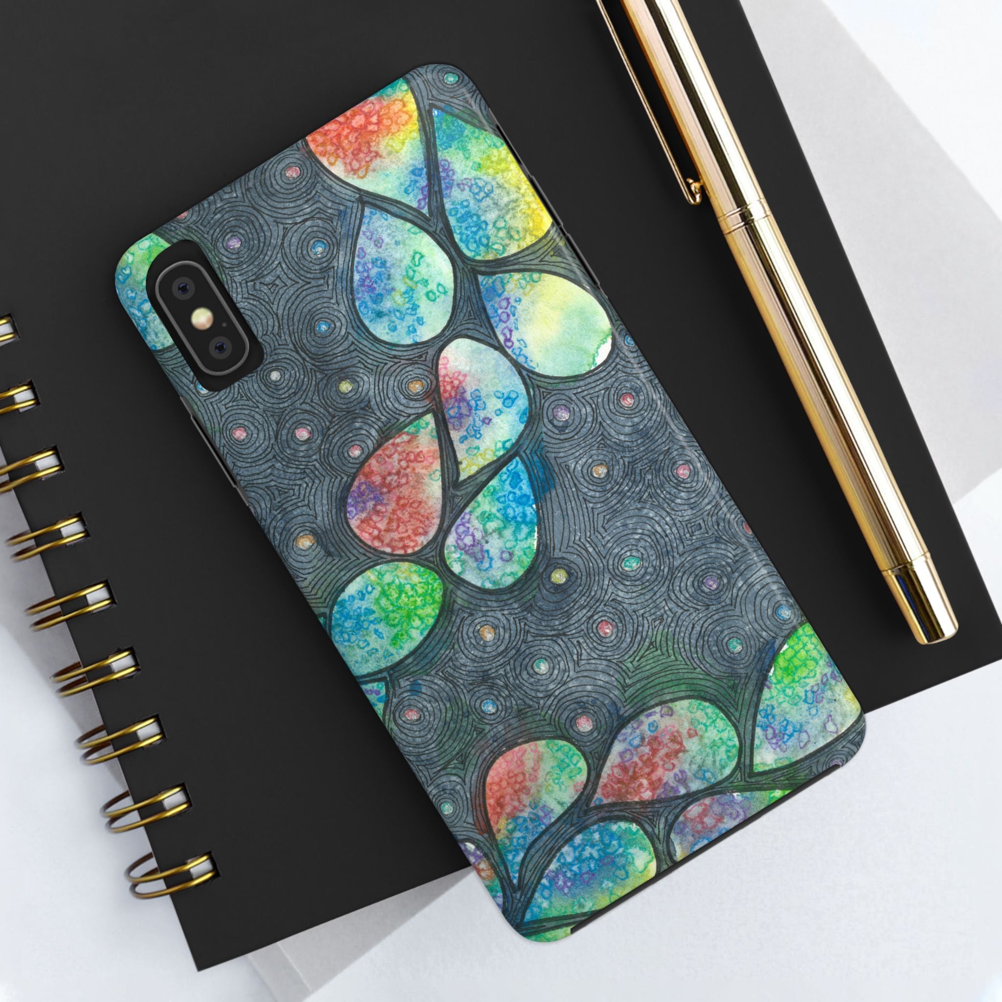 Tough Phone Case - All iPhones and Samsung Galaxys - Exciting Abstract Design #30 Give Us A Minute
