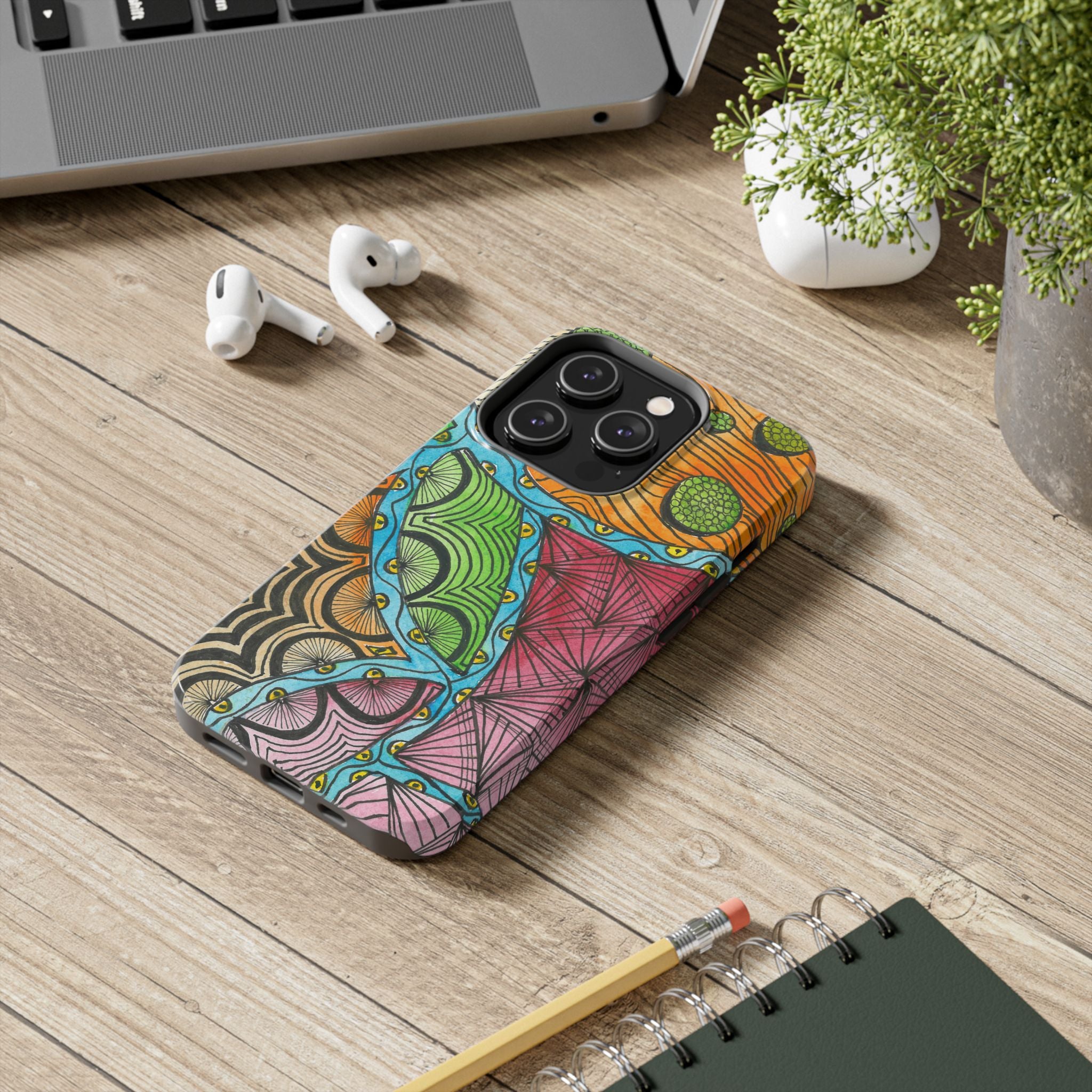 Tough Phone Case - All iPhones and Samsung Galaxys - Exciting Abstract Design #11 Today's The Day