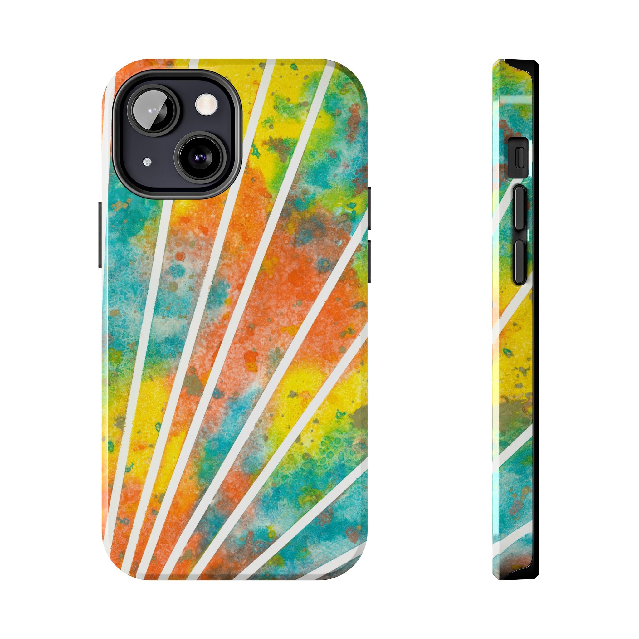 Tough Phone Case - All iPhones and Samsung Galaxys - Exciting Abstract Design #101 Your Energy Radiates
