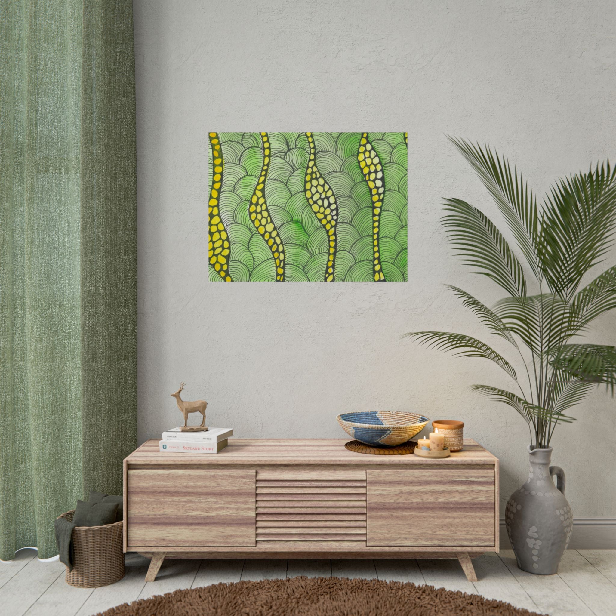Large Colourful Wall Art, Posters & Prints, For Office, Bedroom or Living Room, or Special Gift #13 Watcha Thinking