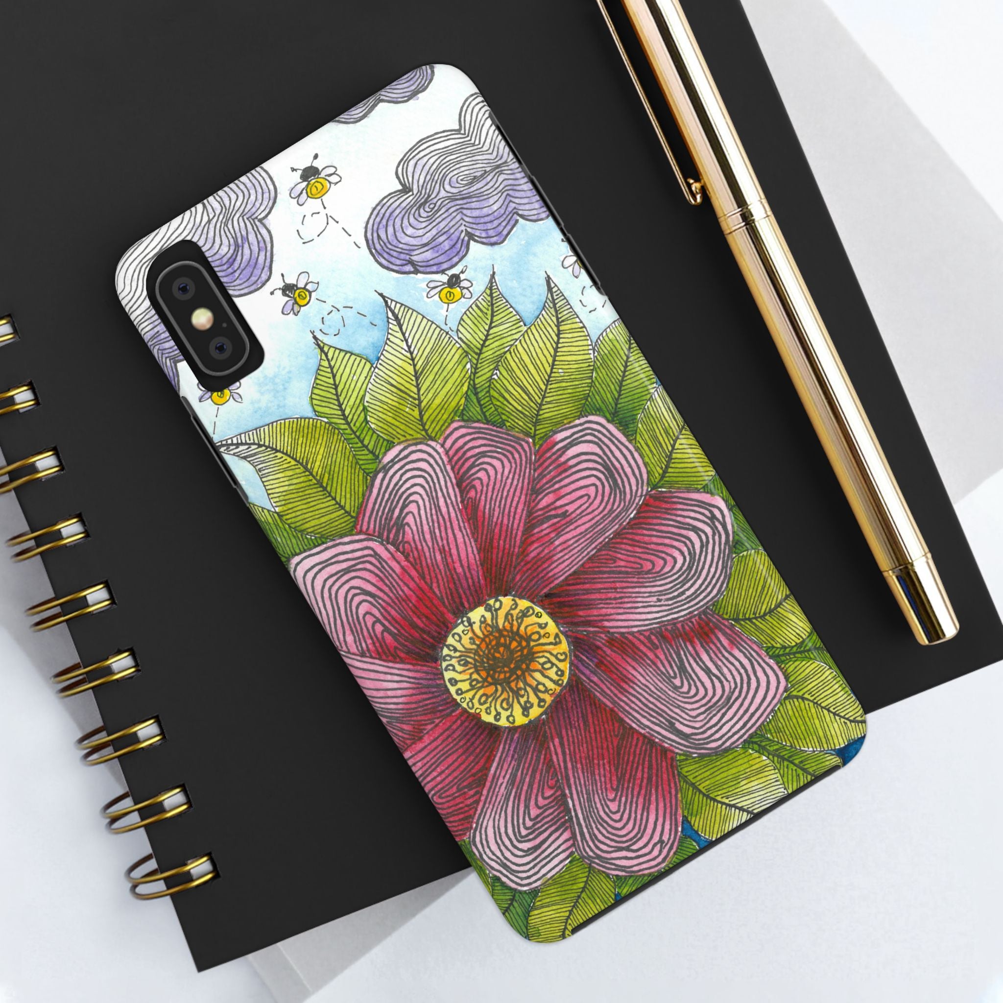 Tough Phone Case - All iPhones and Samsung Galaxys - Exciting Abstract Design  #4 Bloom'n