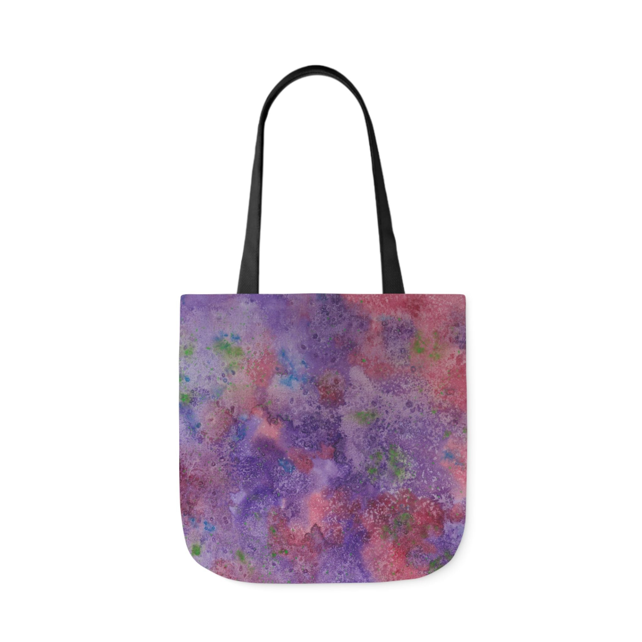 Canvas Tote Bags, Colourful Abstract Designs, 5-Color Straps, 3 Sizes.  For Family and friends or a Special Gift #62 Resolutions