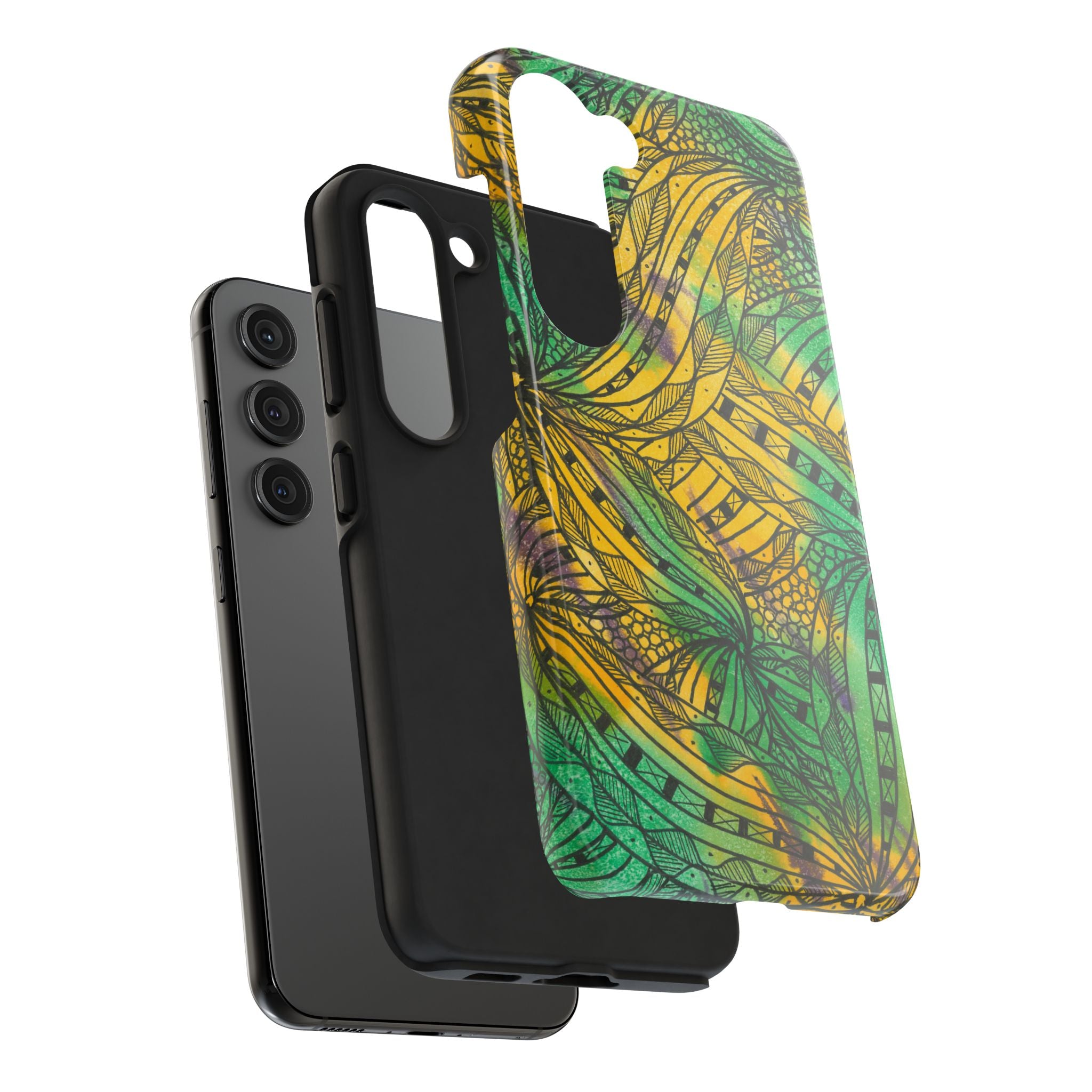 Tough Phone Case - All iPhones and Samsung Galaxys - Exciting Abstract Design #37 Shubbery!