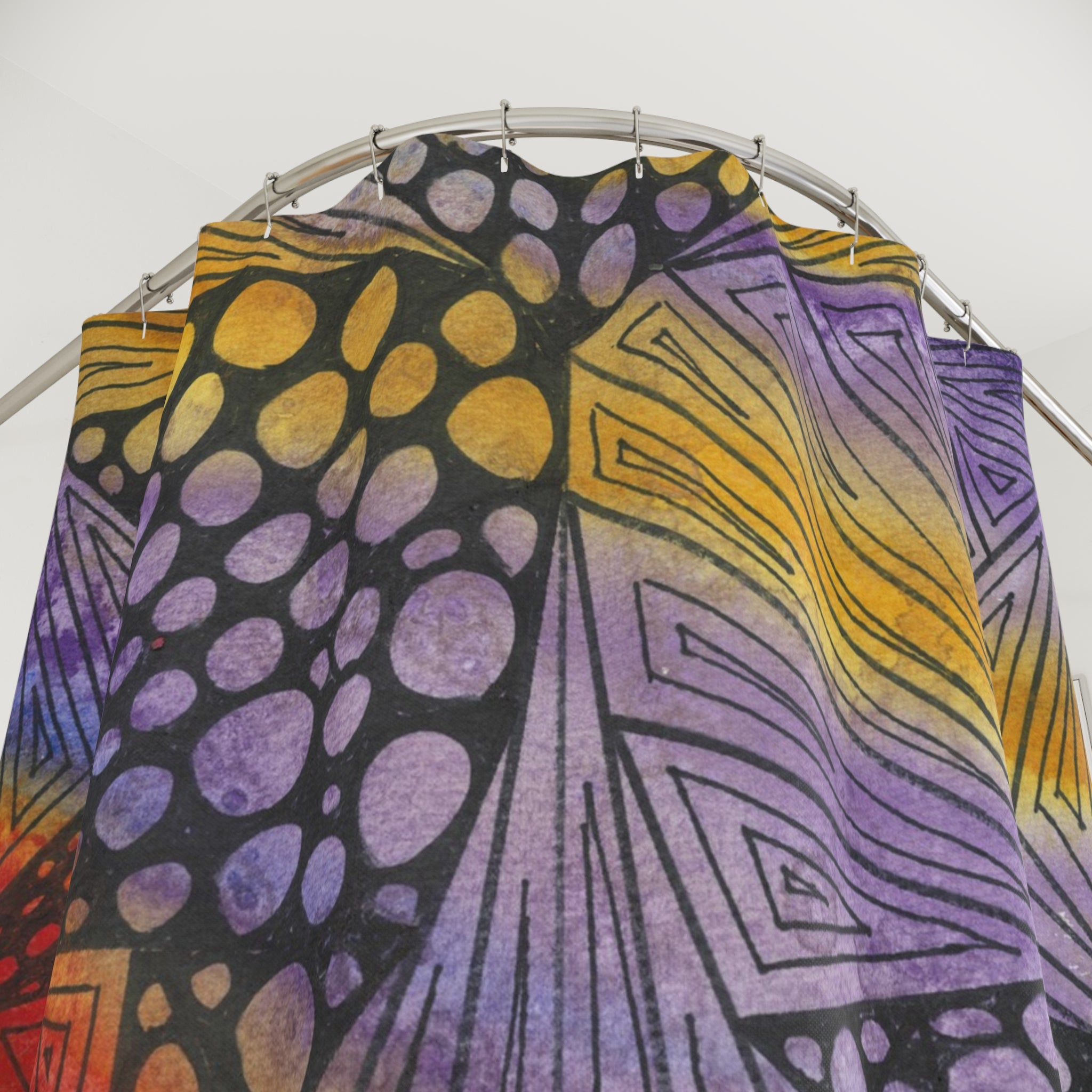 Beautiful Shower Curtains to Refresh Your Bathroom. Colourful Abstract Designs. Perfect For Your Bathroom or Special House-Warming Gift #82 Fighting Delusions