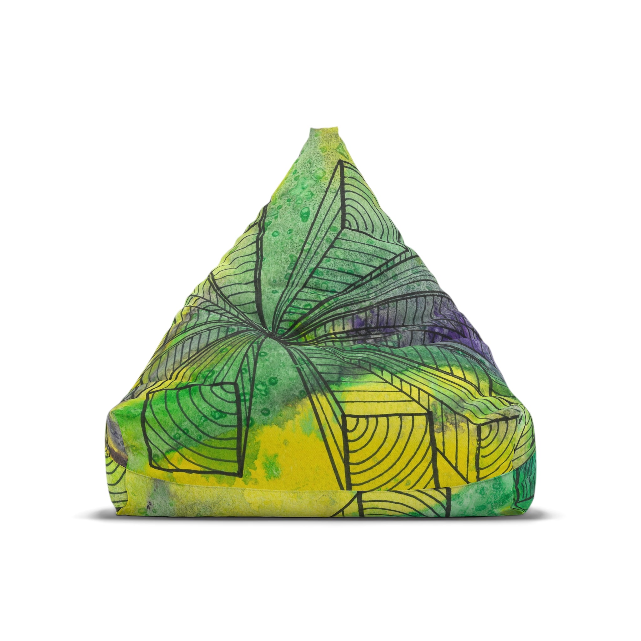 Bean Bag Chair Covers For Indoor & Outdoor - 2 Sizes - Exciting Abstract Design #89 The Wayseers